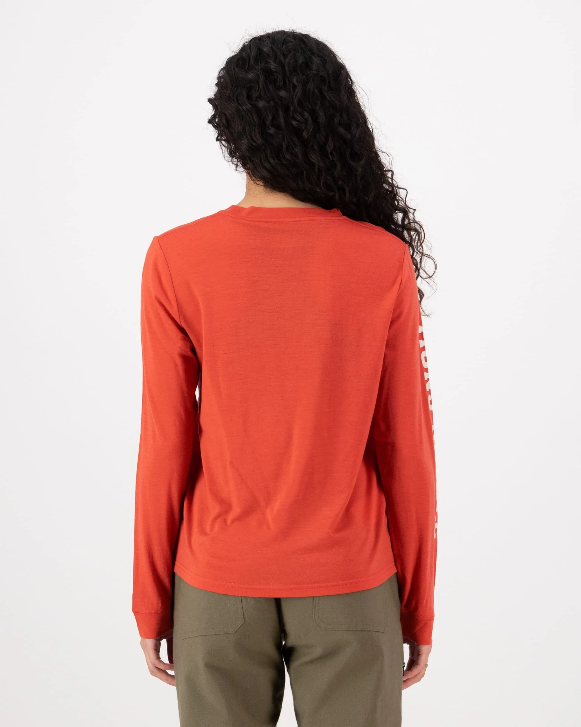 Icon Merino Long Sleeve - Cranberry | Women's Long Sleeve Top - Image 2