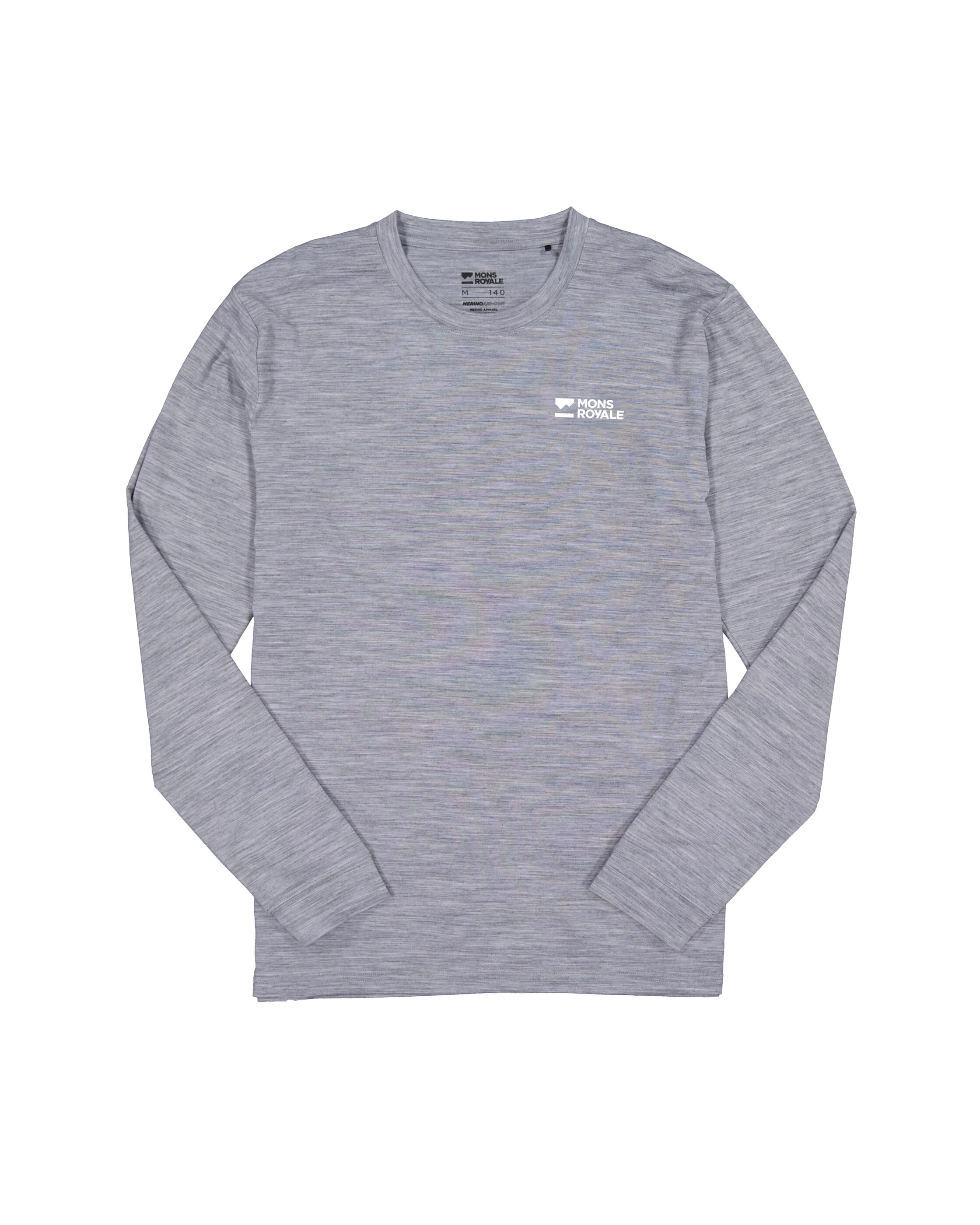 Icon Merino Long Sleeve - Grey Heather | Men's Long Sleeve Top - Image 4