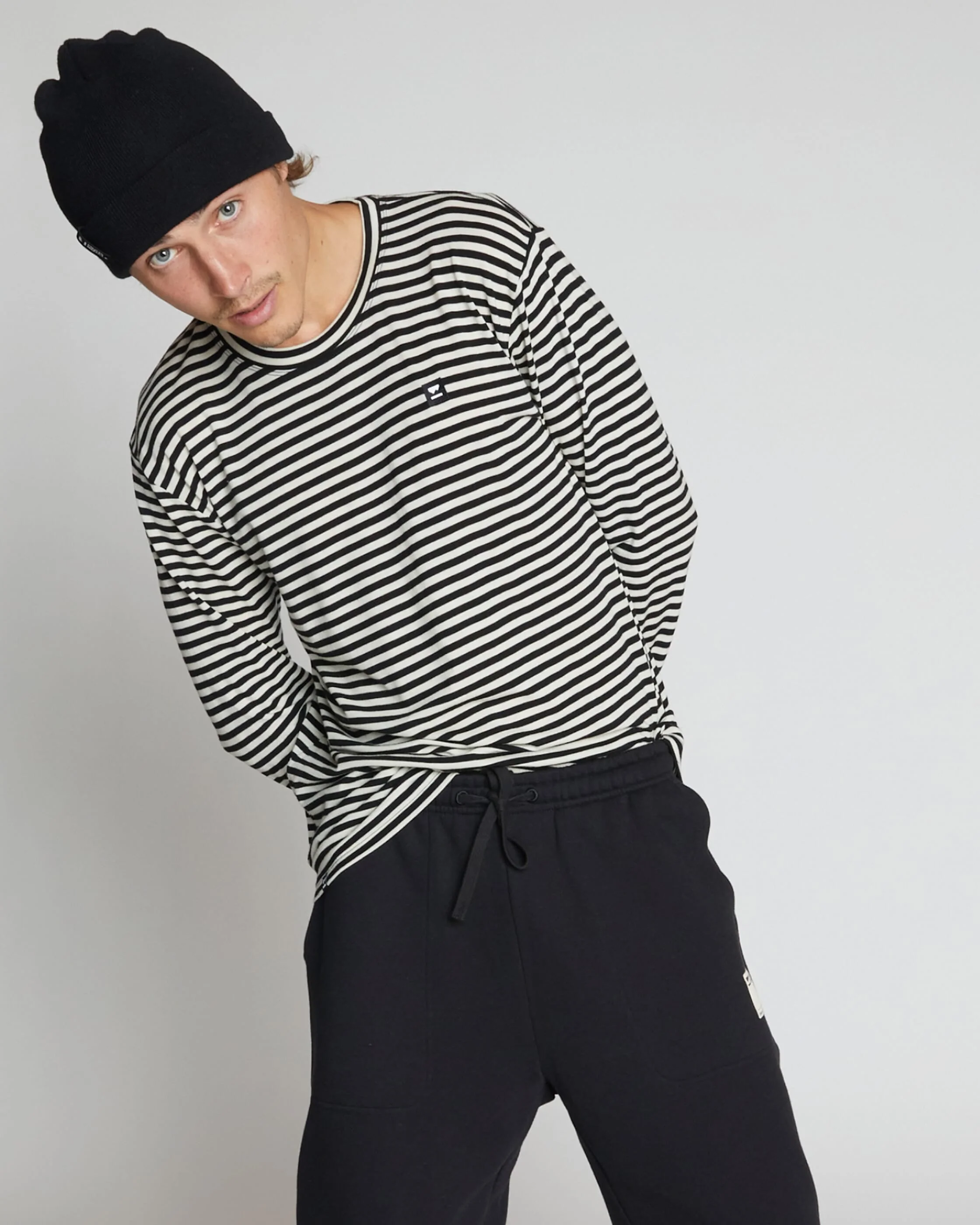 Icon Merino Long Sleeve - Stripe | Men's Long Sleeve Top - Image 5