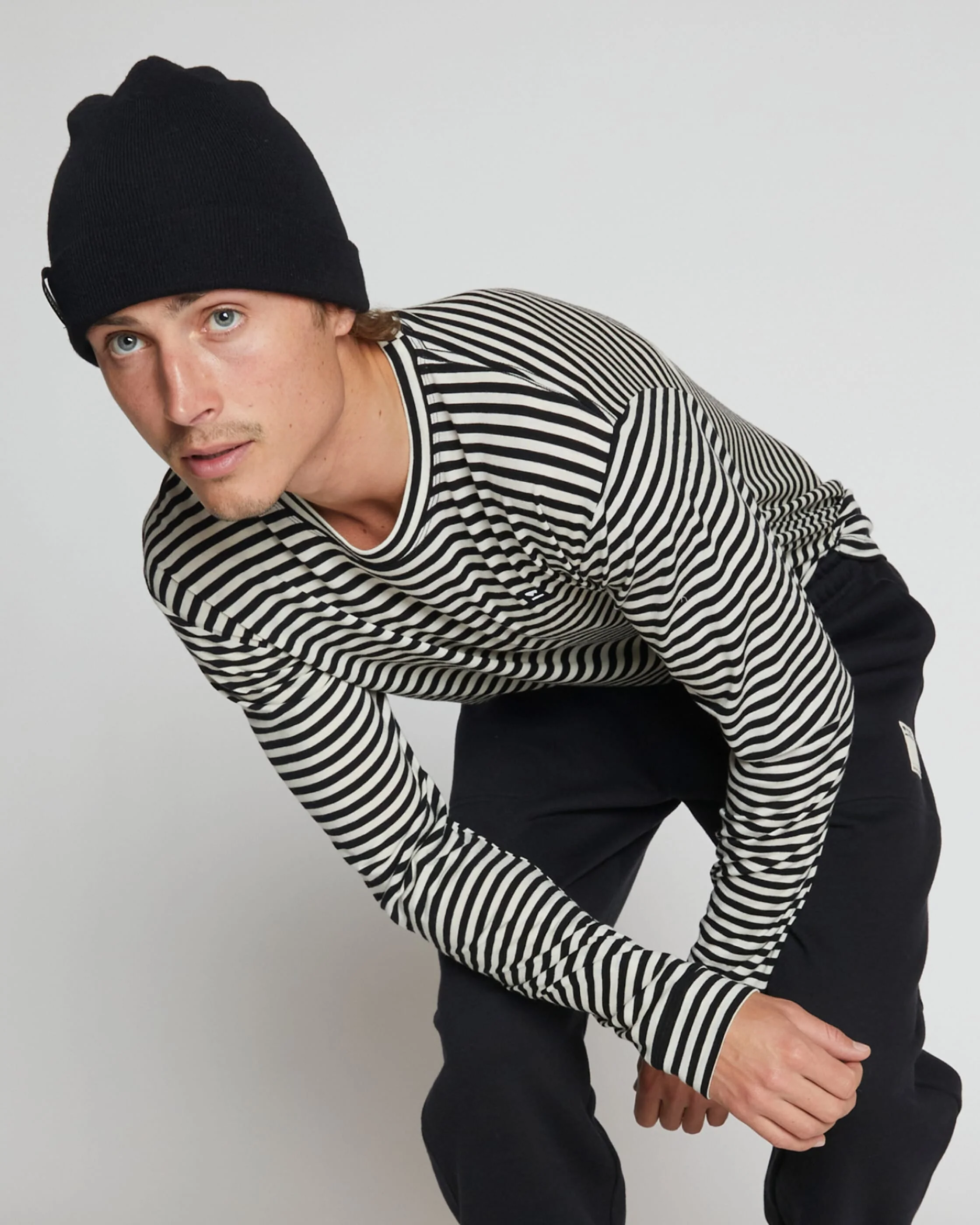 Icon Merino Long Sleeve - Stripe | Men's Long Sleeve Top - Image 6