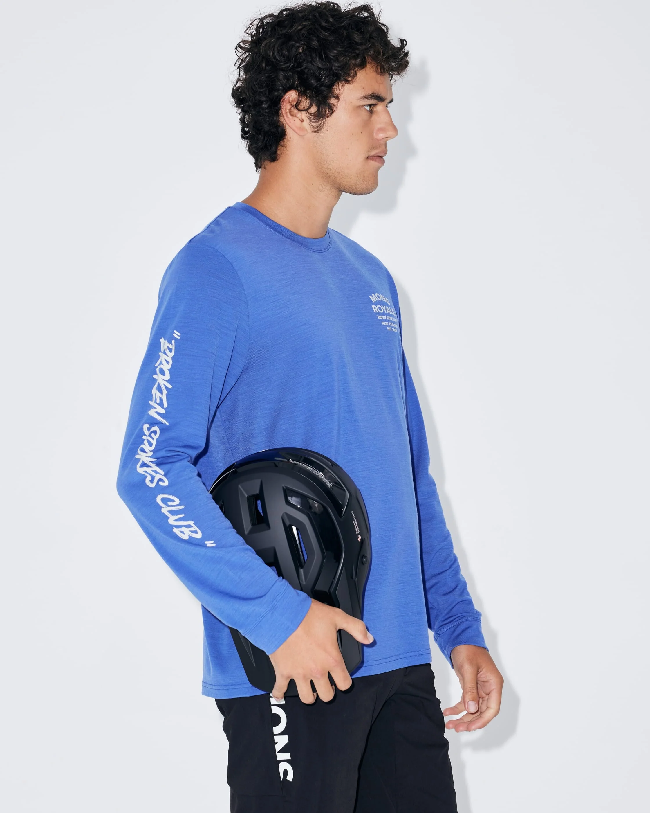 Icon Merino Long Sleeve - Ultramarine | Men's Long Sleeve Top - Image 5