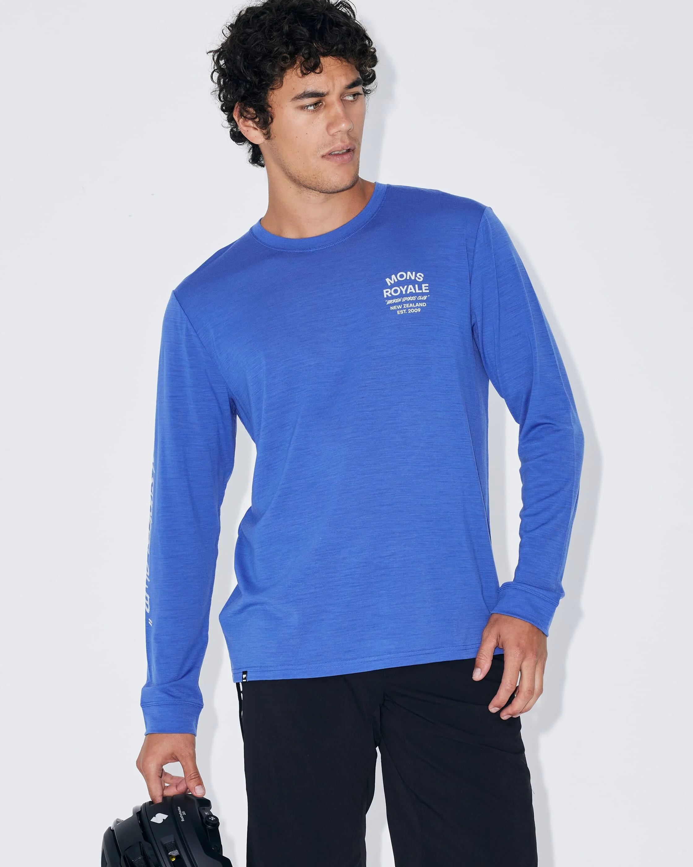 Icon Merino Long Sleeve - Ultramarine | Men's Long Sleeve Top - Image 6