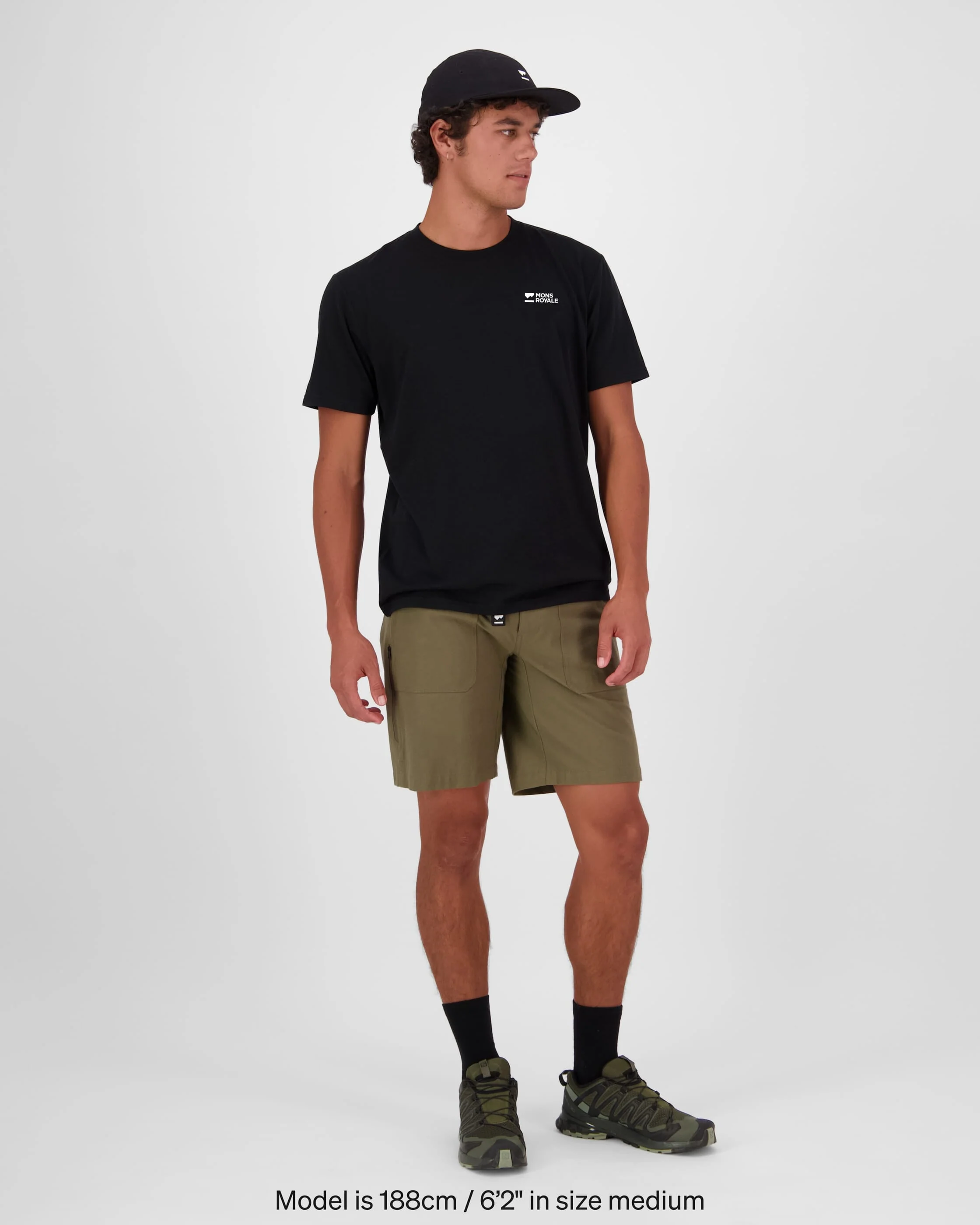 Icon Merino T-Shirt - Black | Men's T-Shirt - Image 4