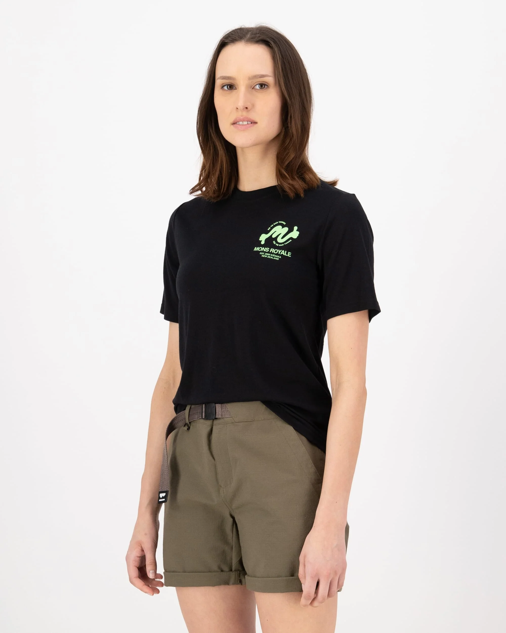 Icon Merino T-Shirt - Black | Women's T-Shirt