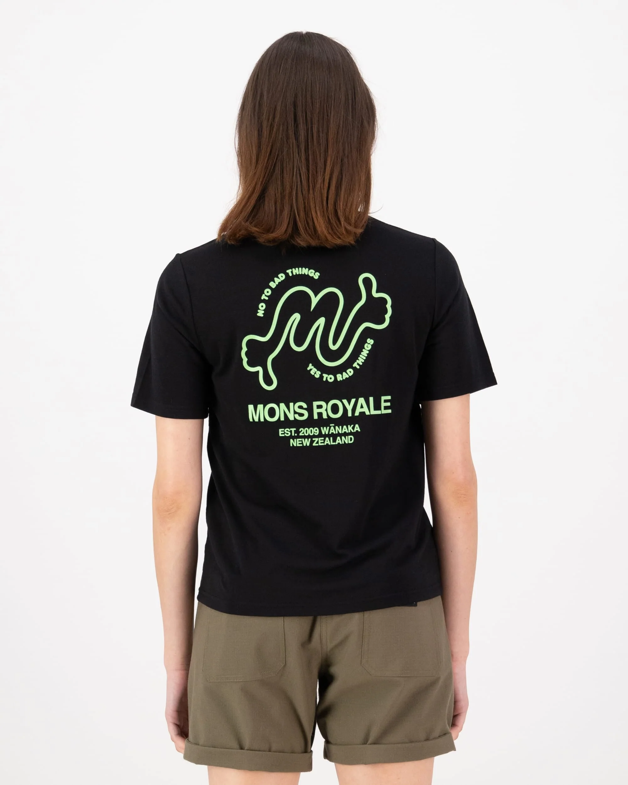 Icon Merino T-Shirt - Black | Women's T-Shirt - Image 2