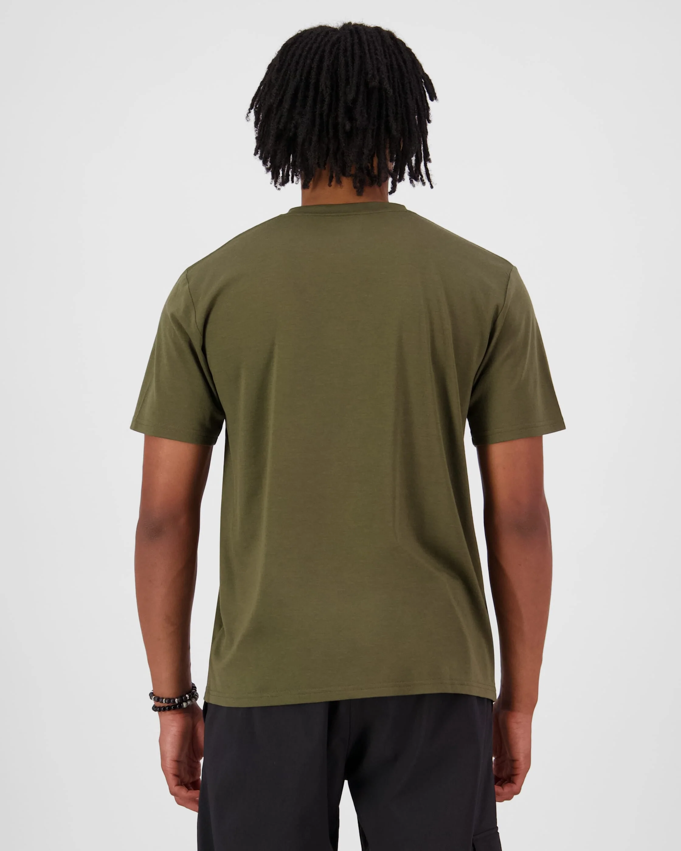 Icon Merino T-Shirt - Dark Olive | Men's T-Shirt - Image 2
