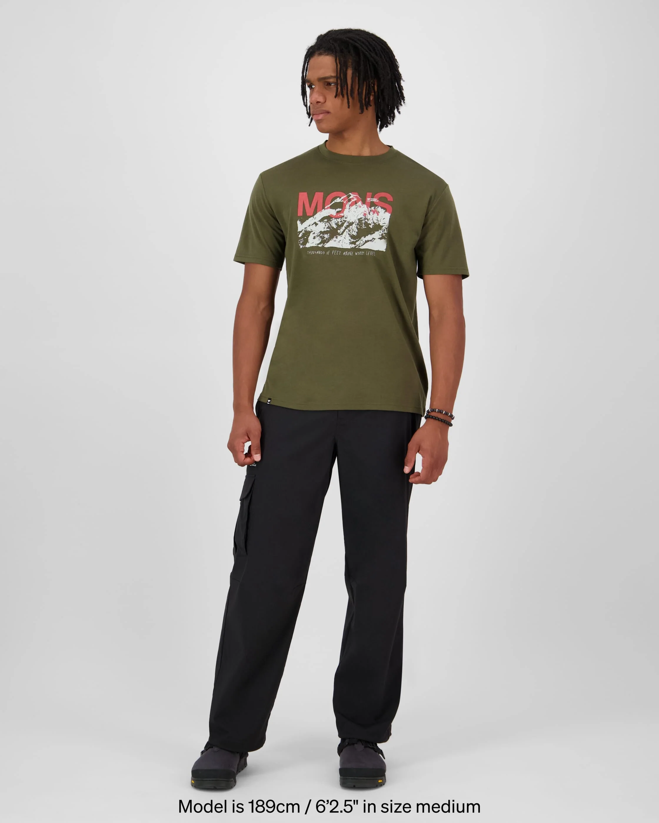Icon Merino T-Shirt - Dark Olive | Men's T-Shirt - Image 3