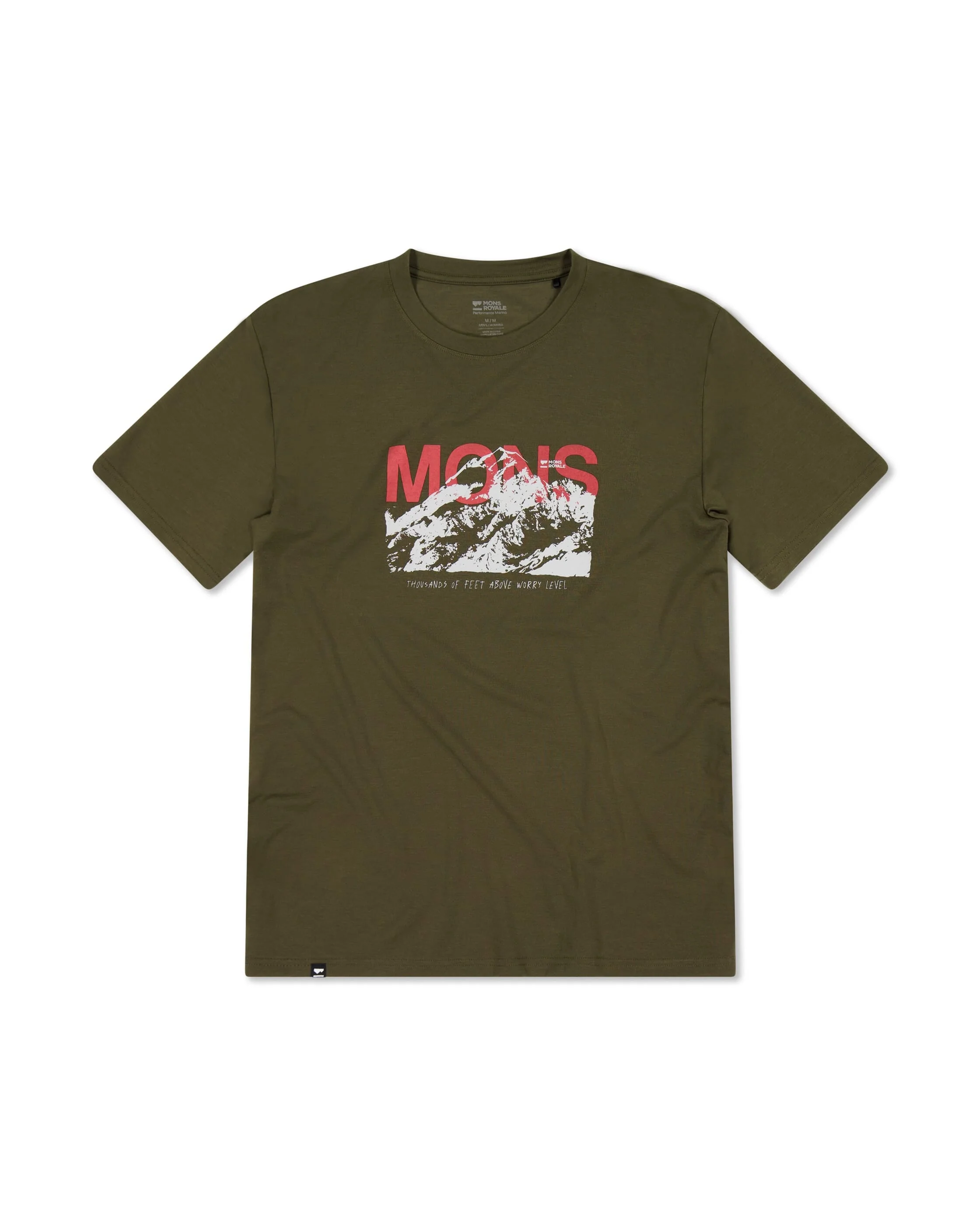 Icon Merino T-Shirt - Dark Olive | Men's T-Shirt - Image 4