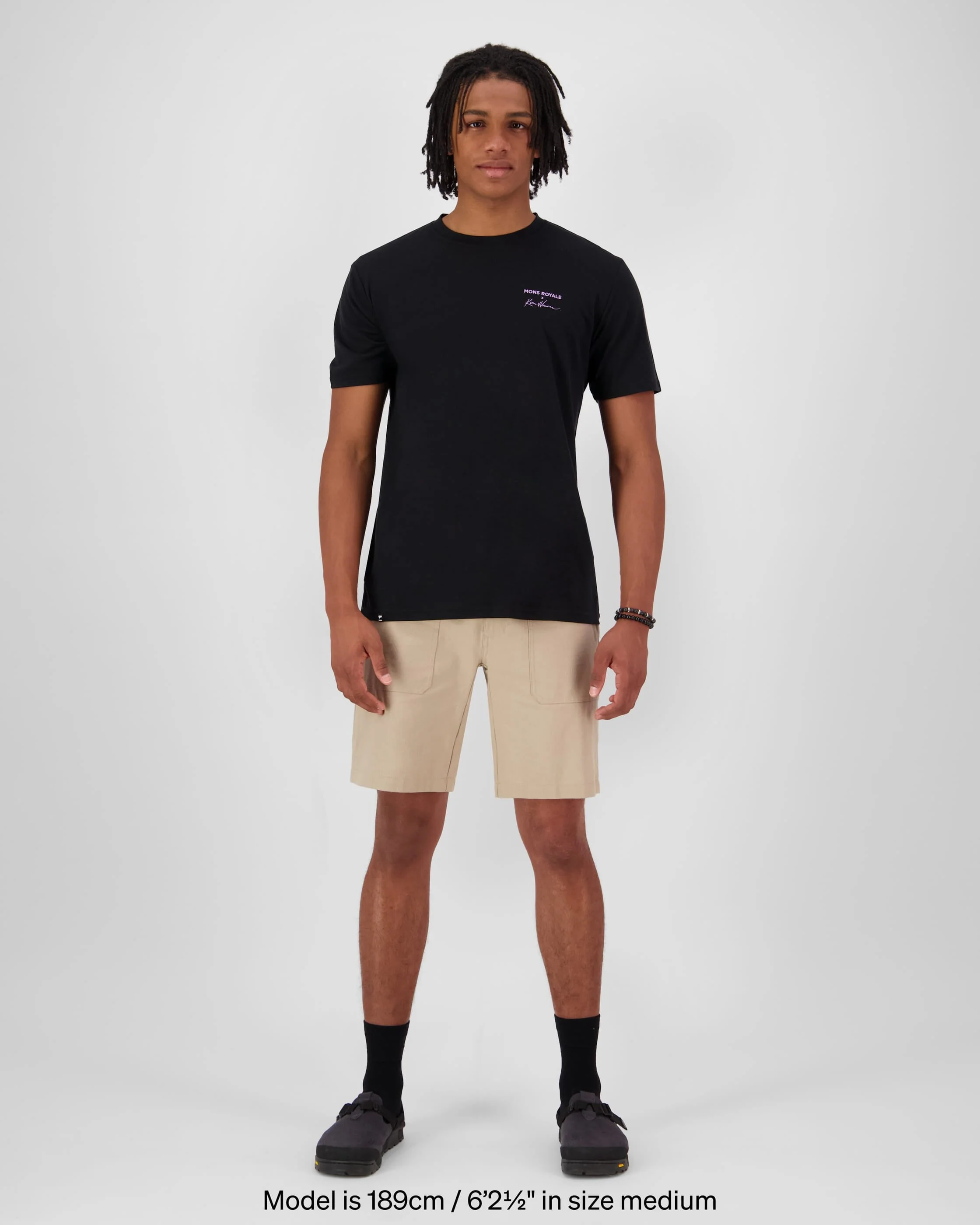 Icon Merino T-Shirt - Black | Men's T-Shirt - Image 3