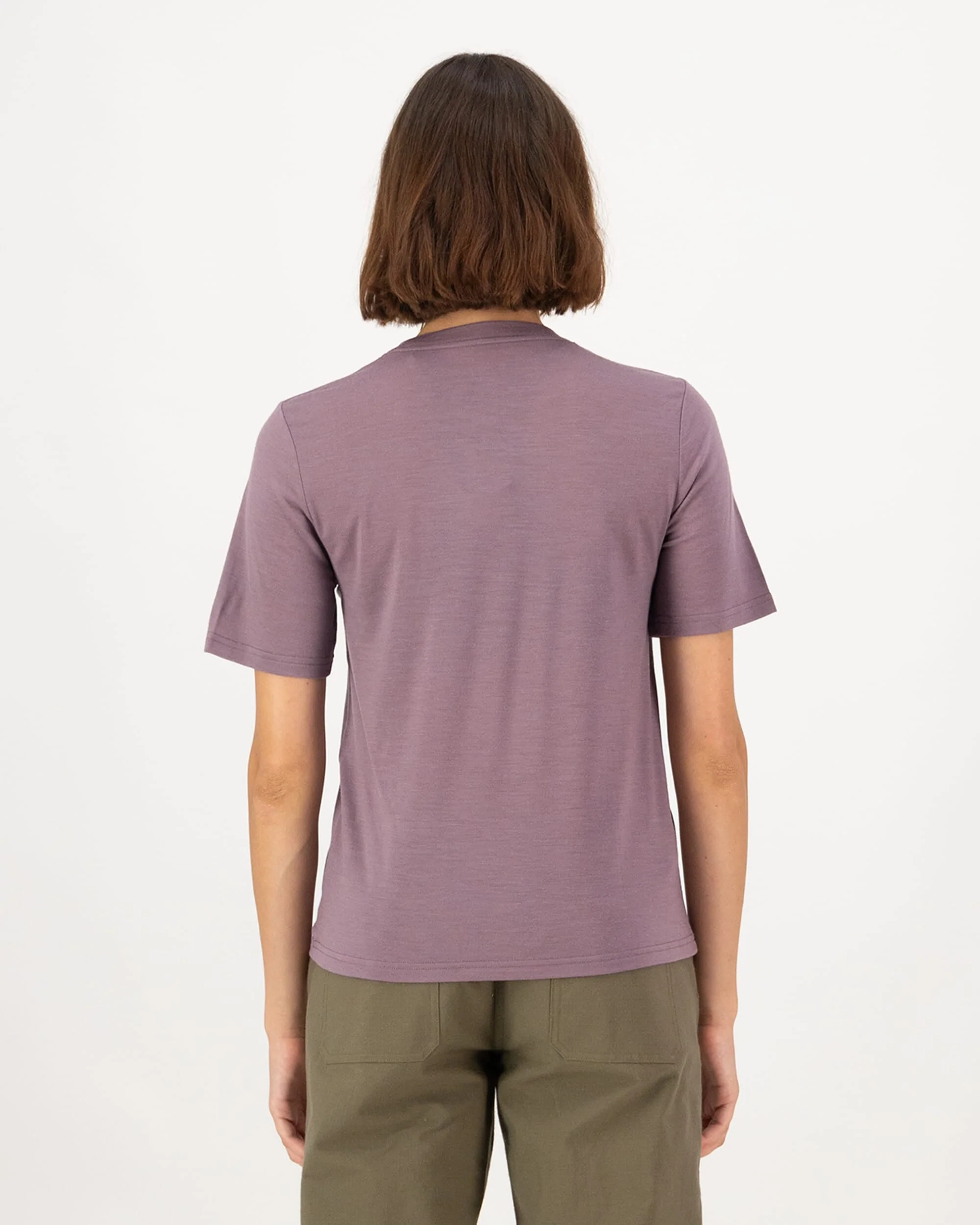 Icon Merino T-Shirt - Mauve - Image 2