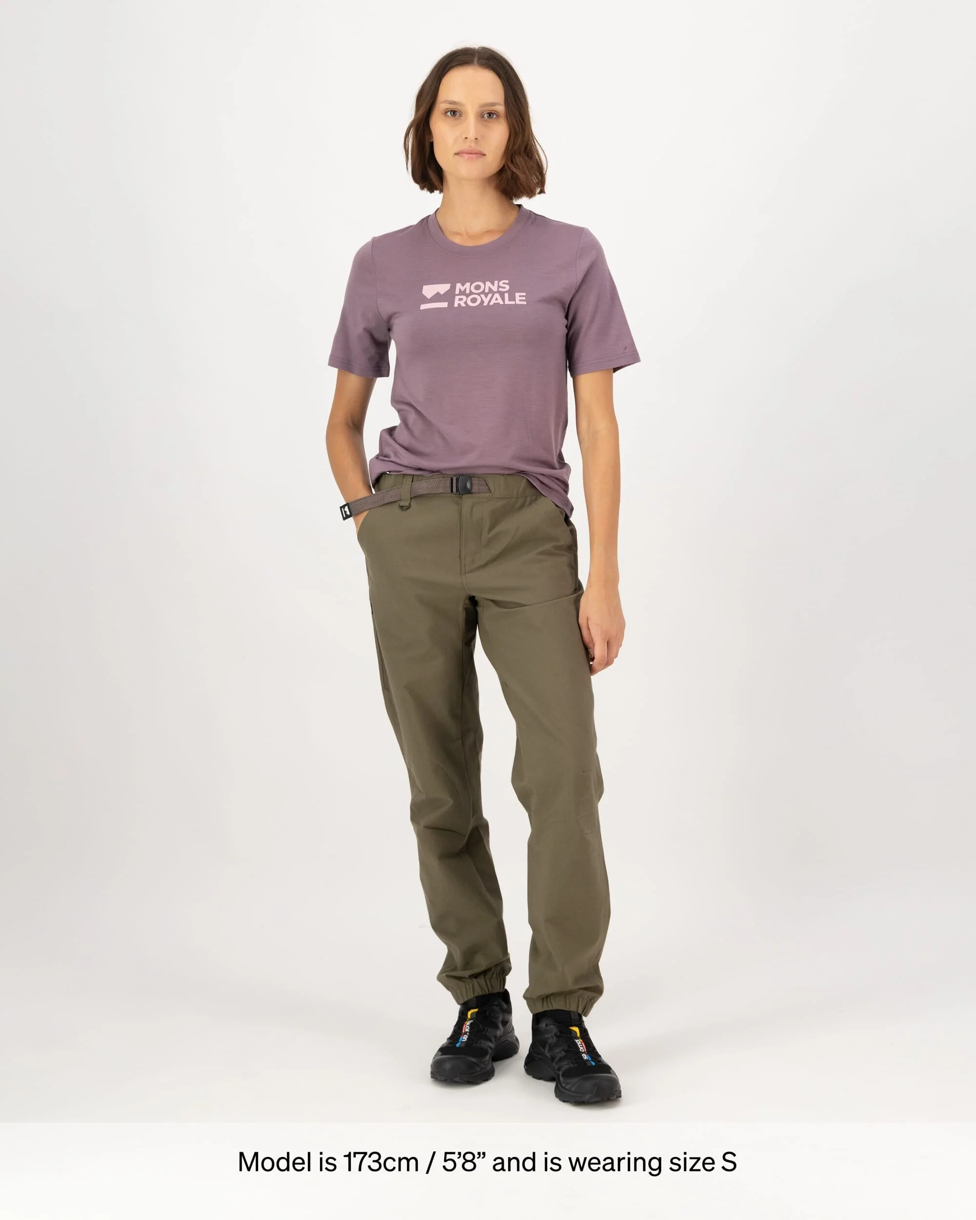Icon Merino T-Shirt - Mauve - Image 4