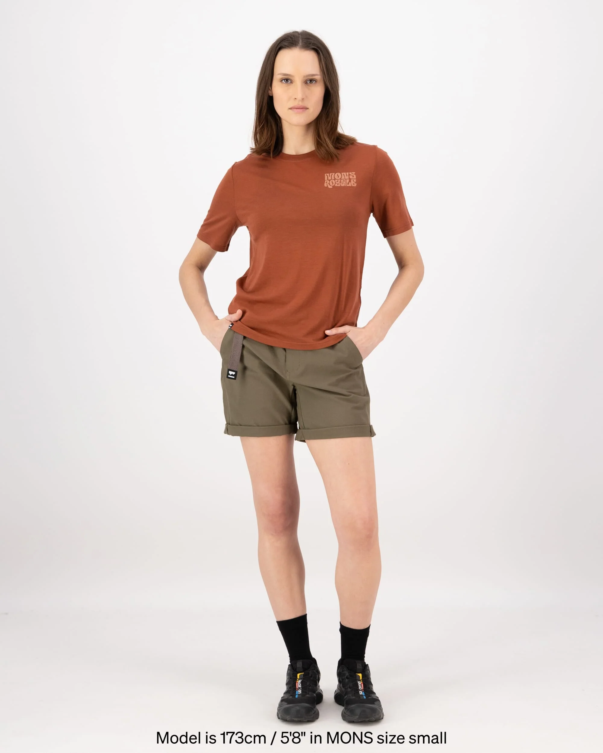 Icon Merino T-Shirt - Sienna | Women's T-Shirt - Image 3