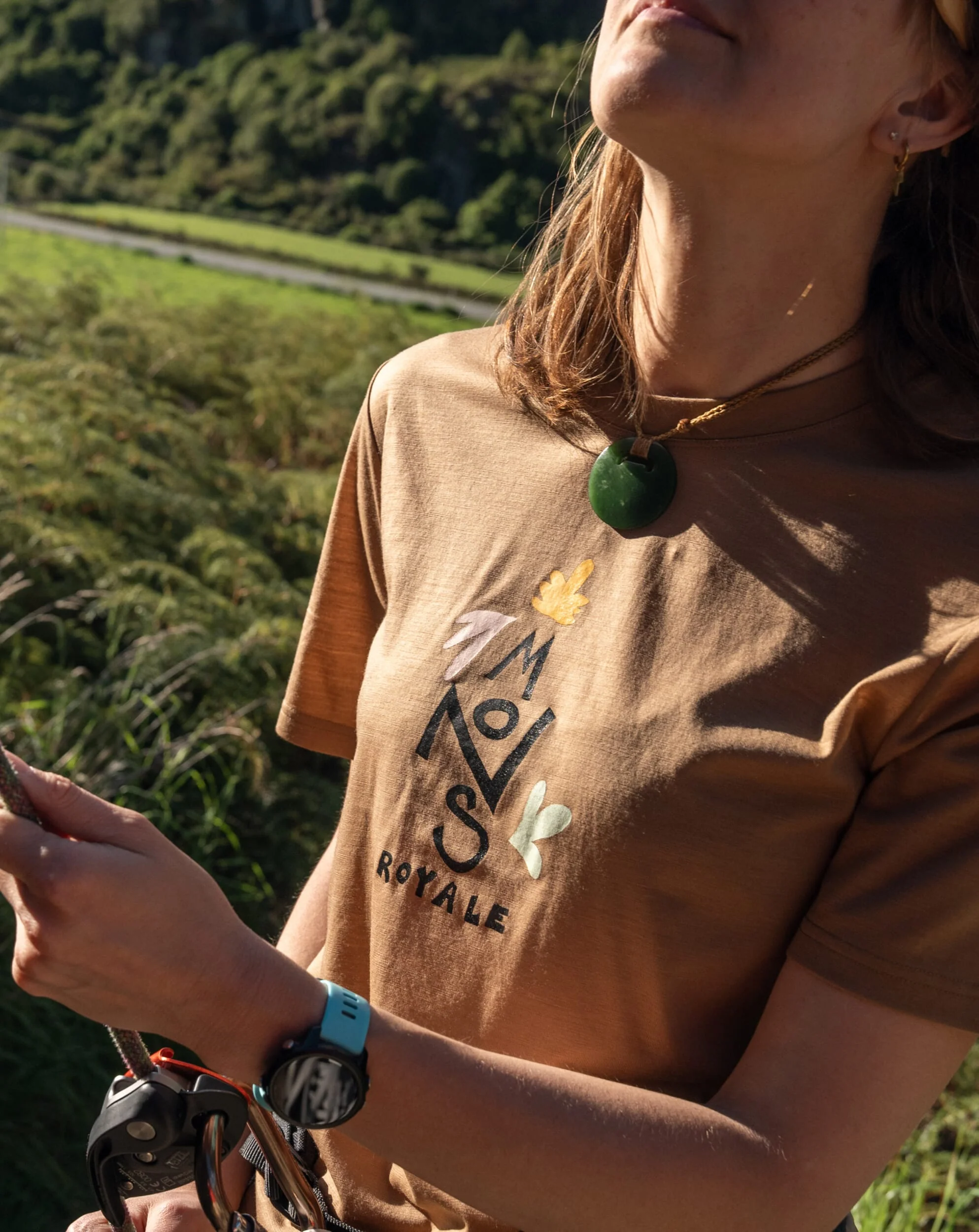 Icon Merino T-Shirt - Toffee | Women's T-Shirt - Image 3