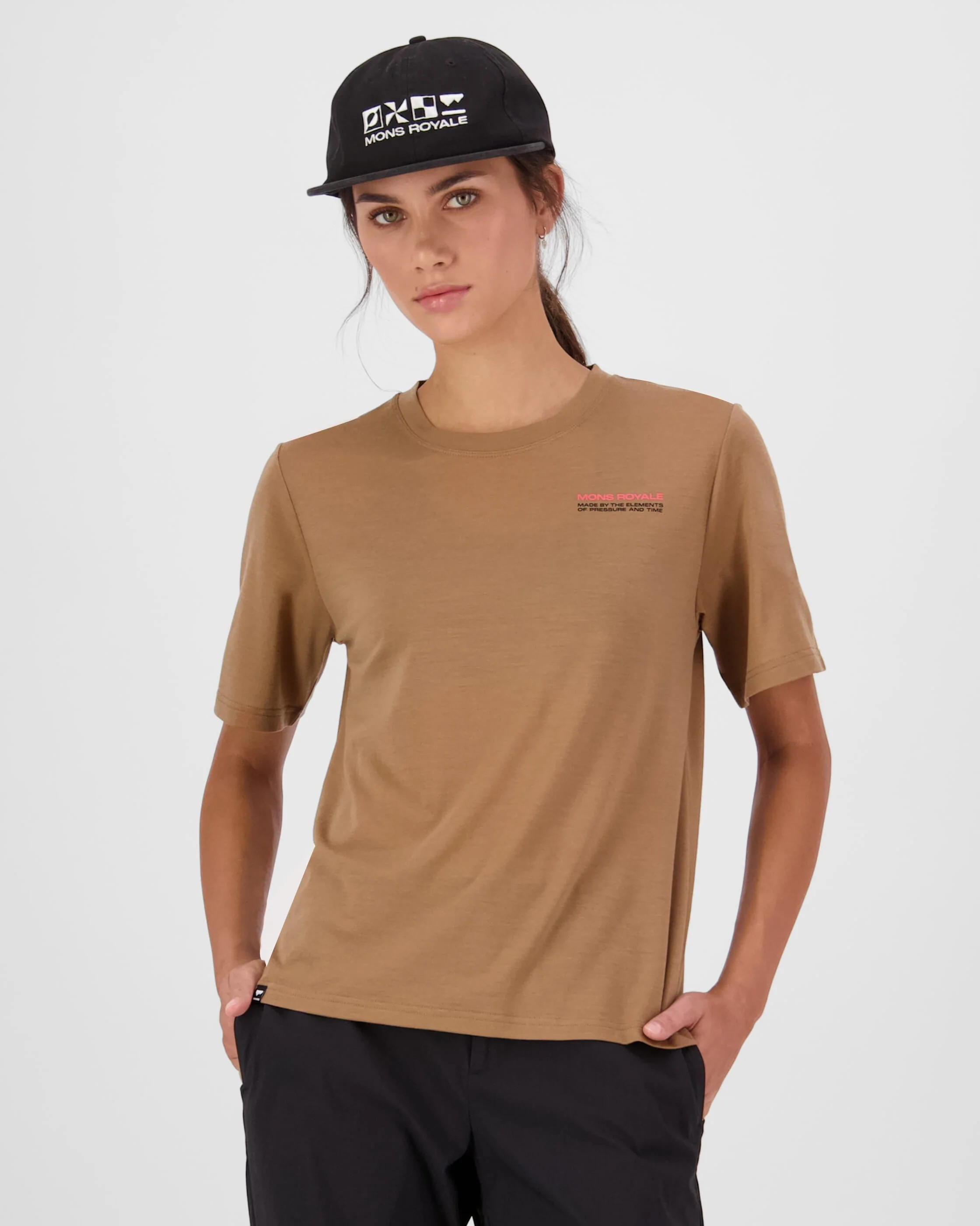 Icon Merino T-Shirt - Toffee | Women's T-Shirt