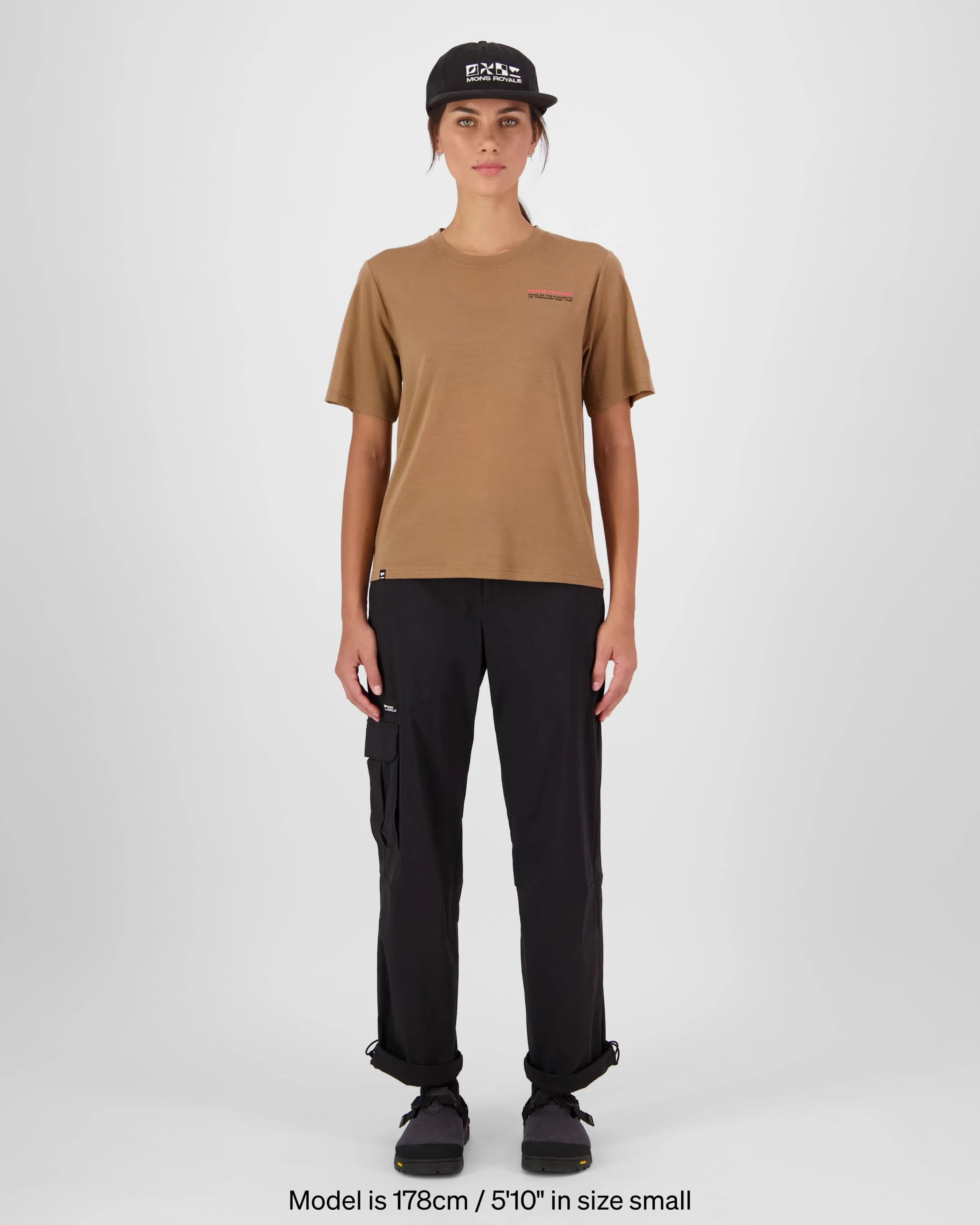 Icon Merino T-Shirt - Toffee | Women's T-Shirt - Image 3