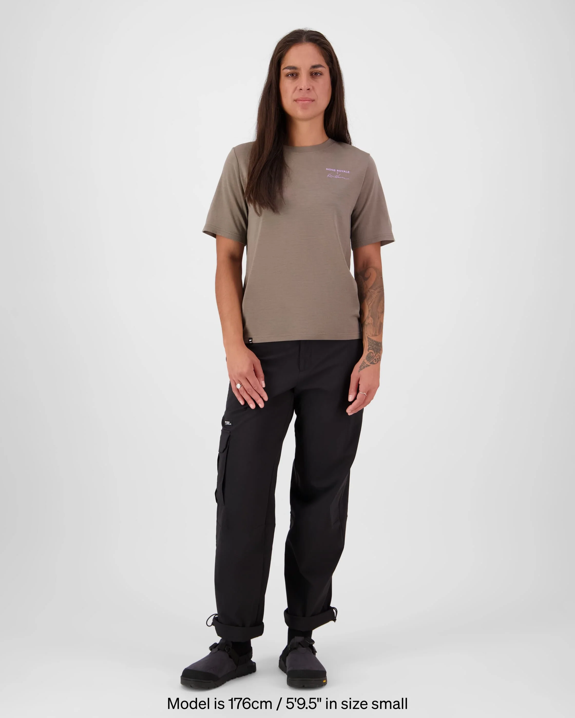 Icon Merino T-Shirt - Walnut | Women's T-Shirt - Image 3
