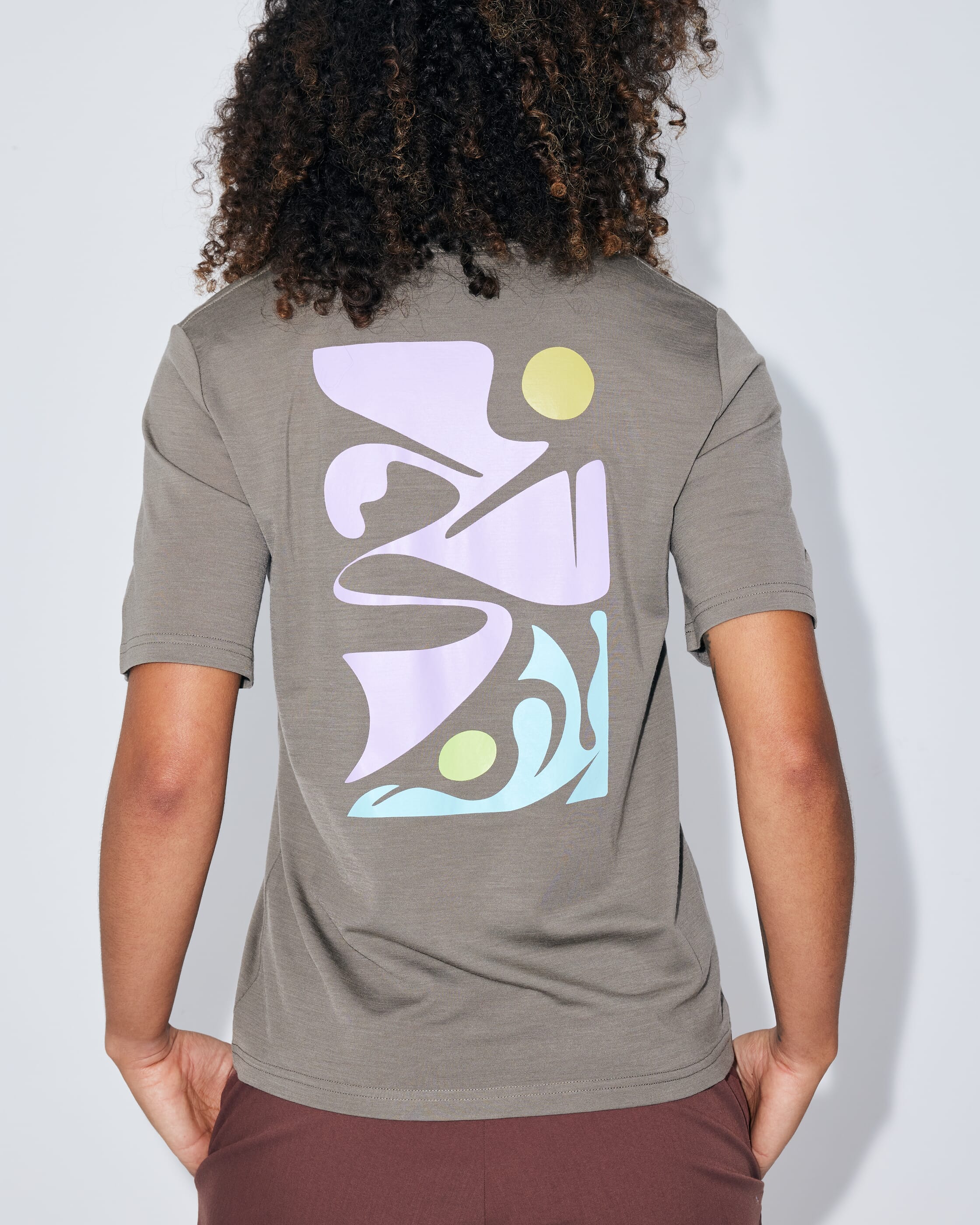Icon Merino T-Shirt - Walnut | Women's T-Shirt - Image 6