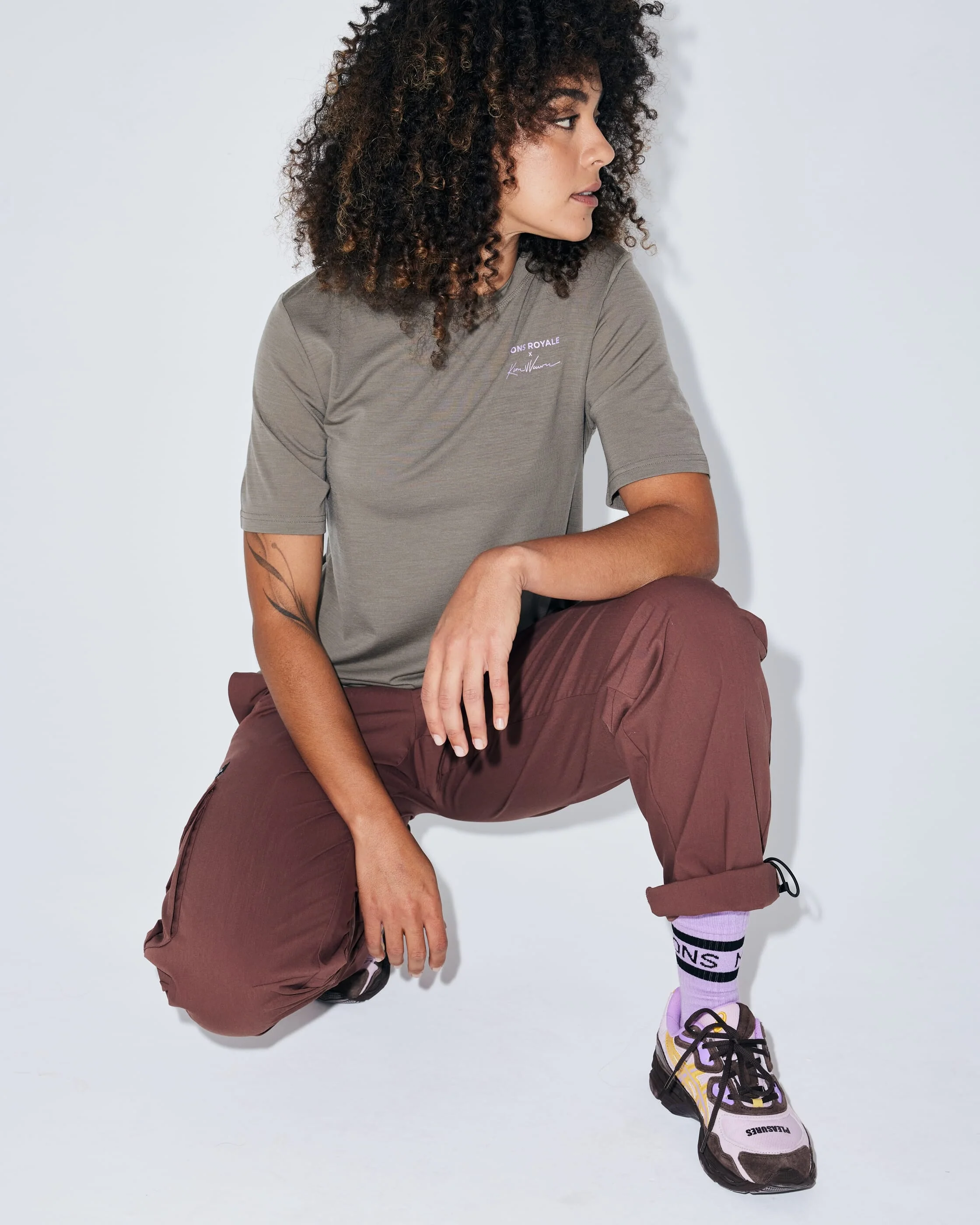 Icon Merino T-Shirt - Walnut | Women's T-Shirt - Image 7