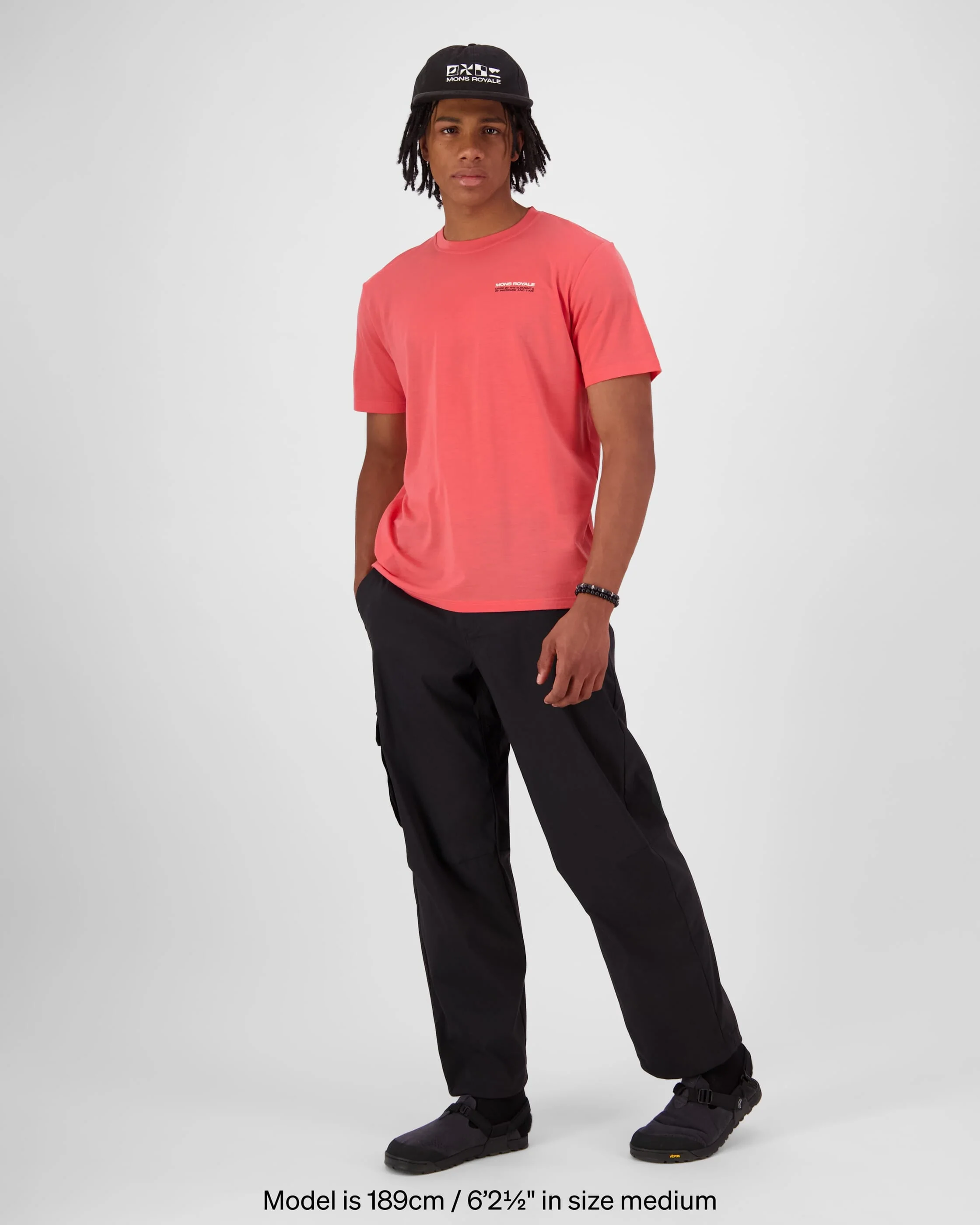 Icon Merino T-Shirt - Watermelon | Men's T-Shirt - Image 3