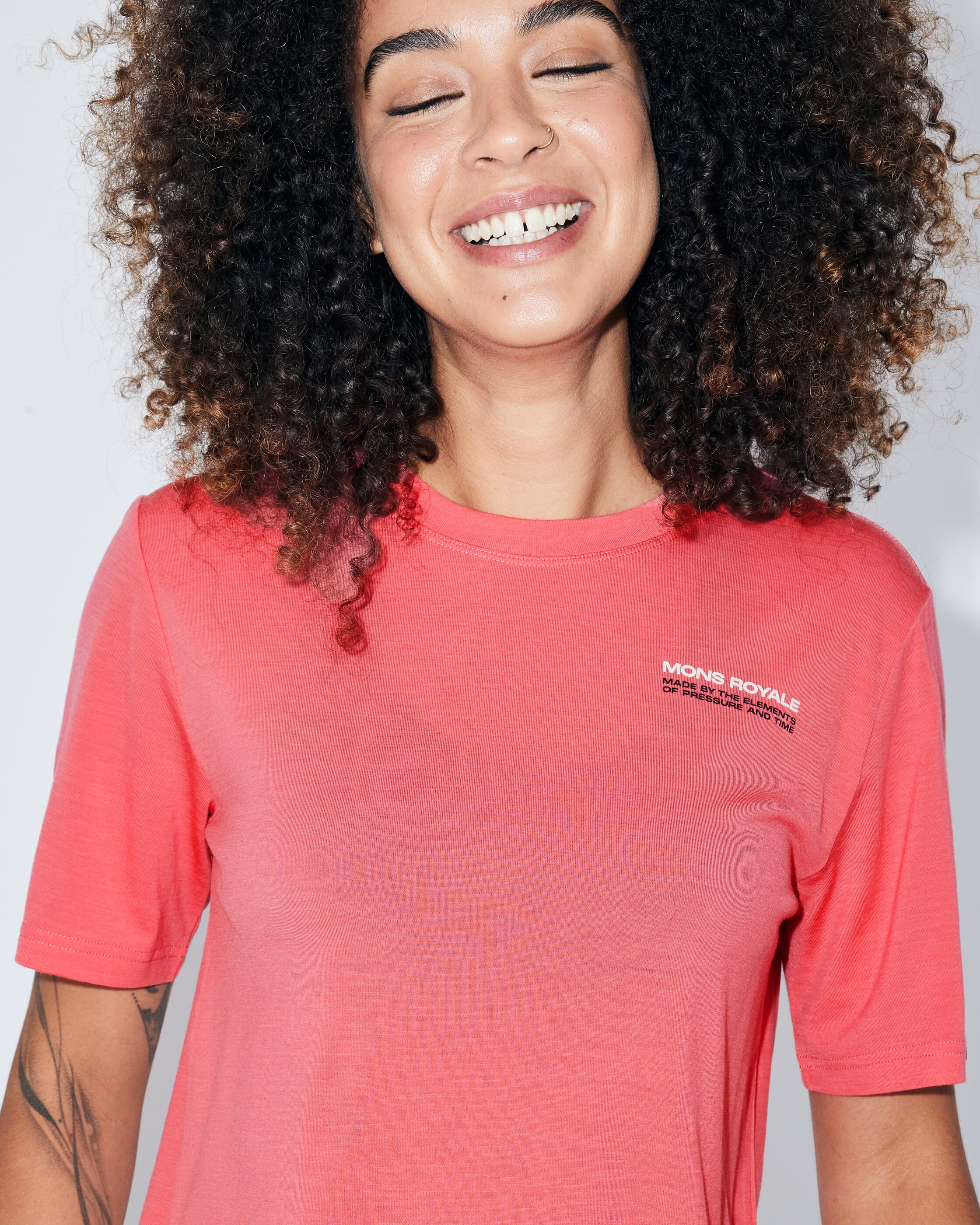 Icon Merino T-Shirt - Watermelon | Women's T-Shirt - Image 6