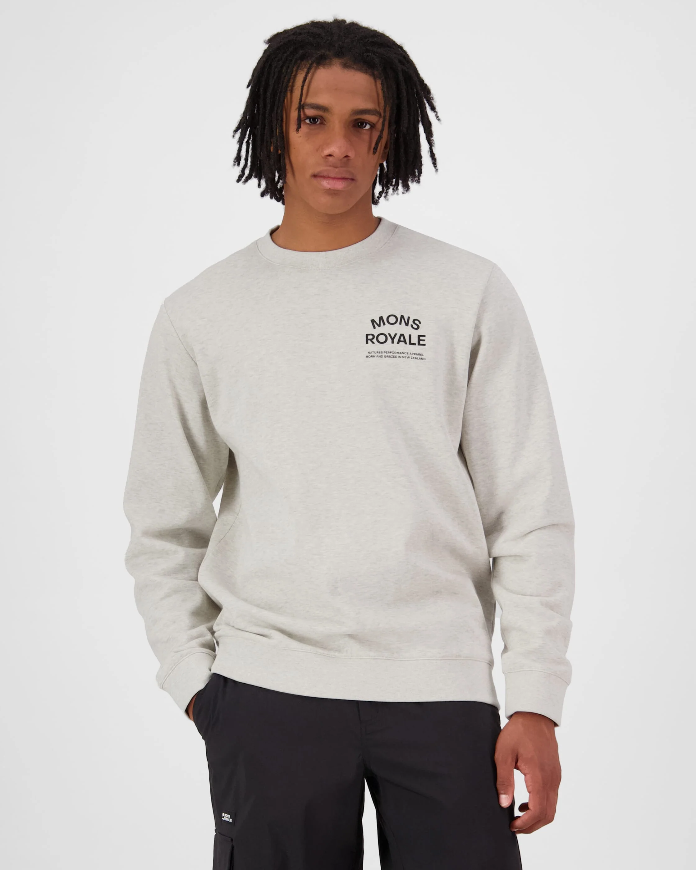 Inversion Merino Crew - Light Grey Heather | Men's Sweater