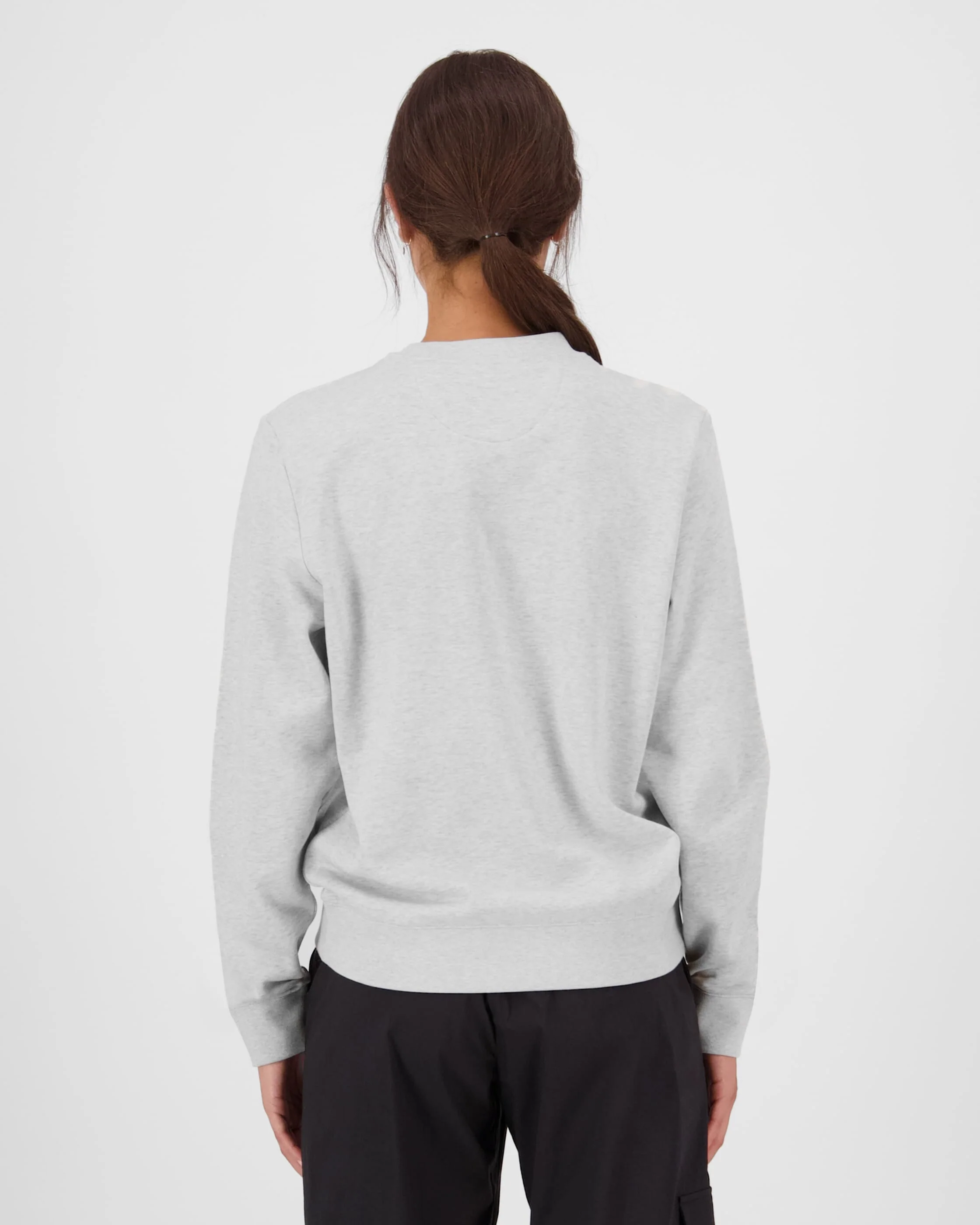 Inversion Merino Crew - Light Grey Heather | Women's Sweater - Image 2