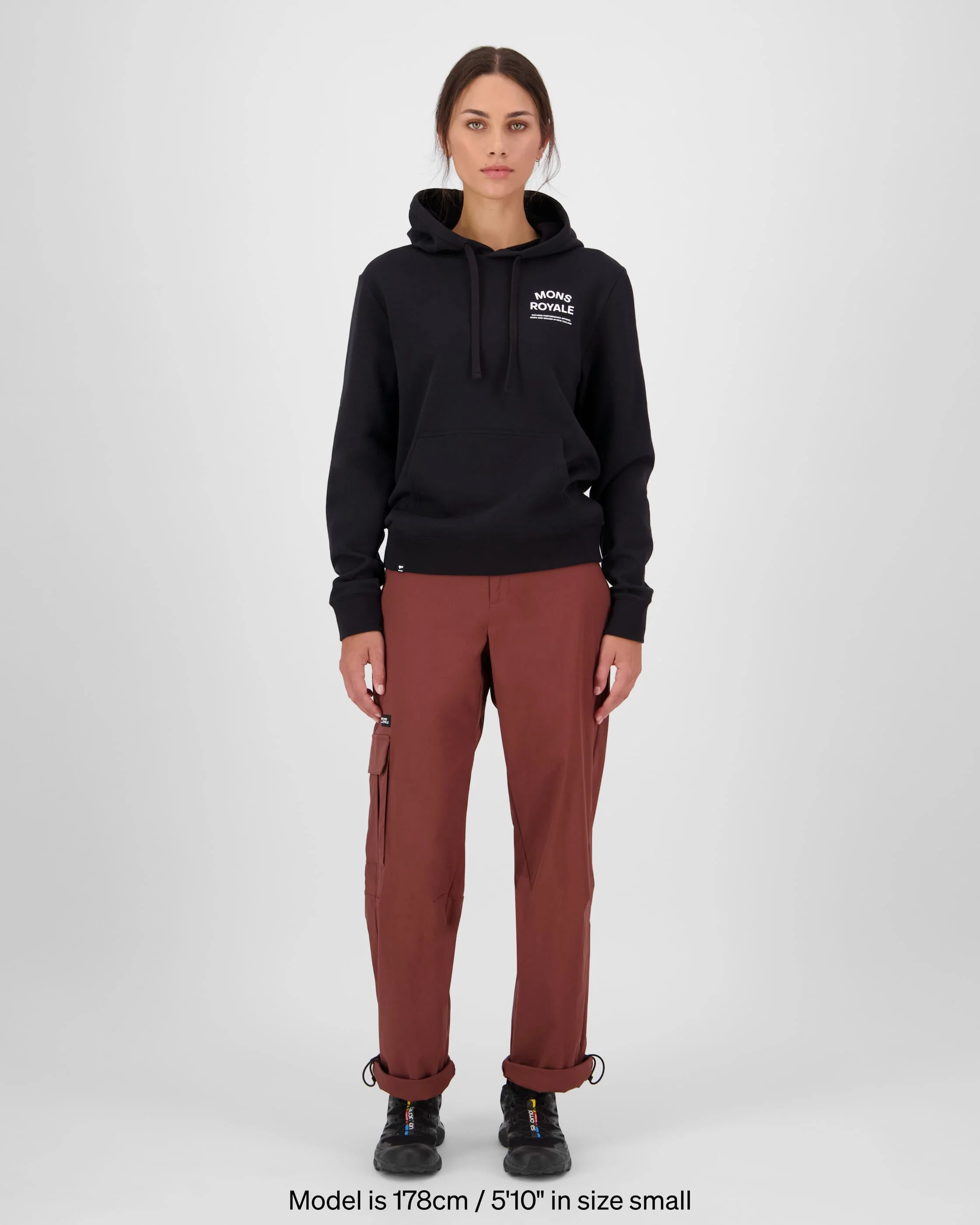 Inversion Merino Hoodie - Black | Women's Hoodie - Image 4