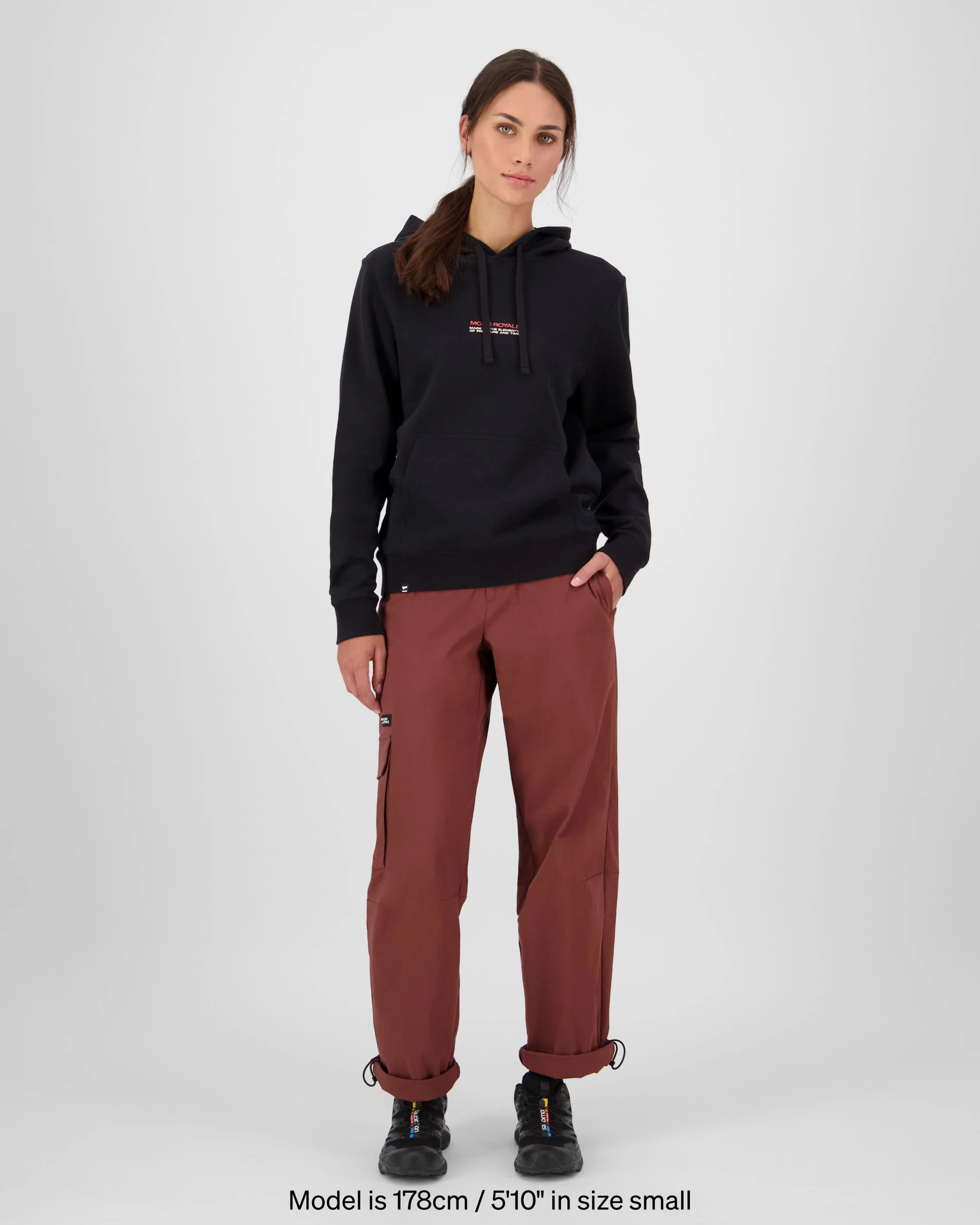 Inversion Merino Hoodie - Black | Women's Hoodie - Image 3
