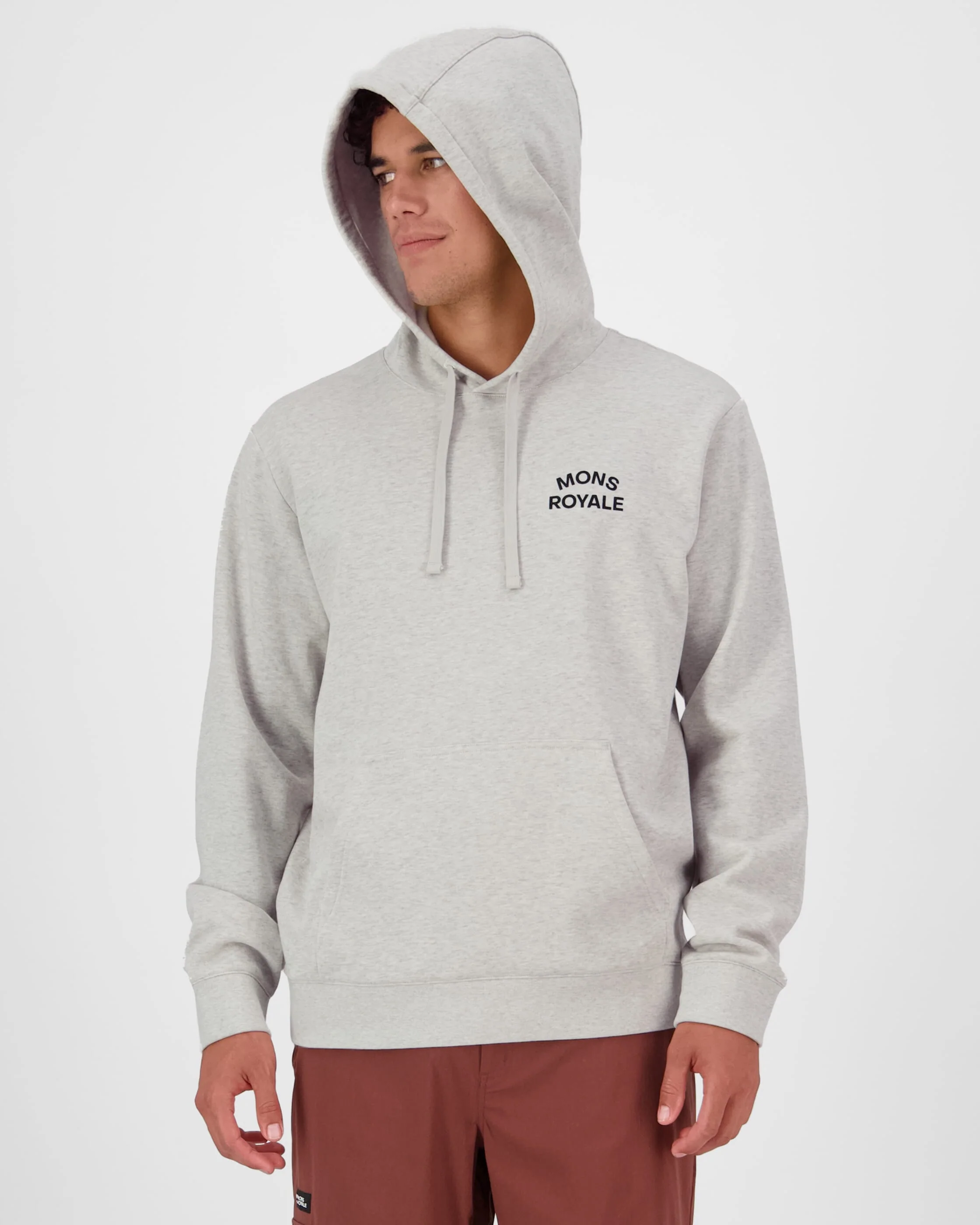 Inversion Merino Hoodie - Light Grey Heather | Men's Hoodie