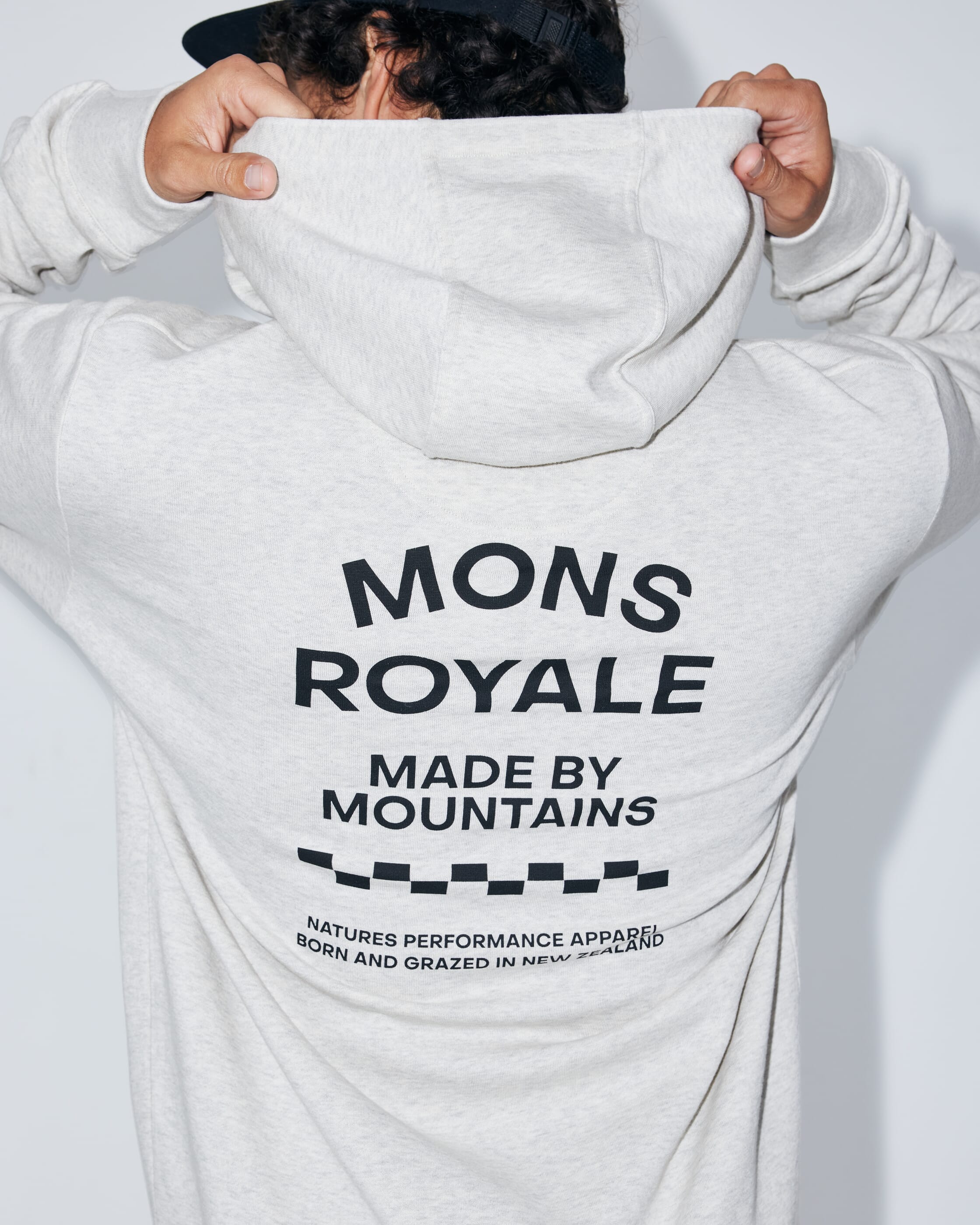 Inversion Merino Hoodie - Light Grey Heather | Men's Hoodie - Image 6