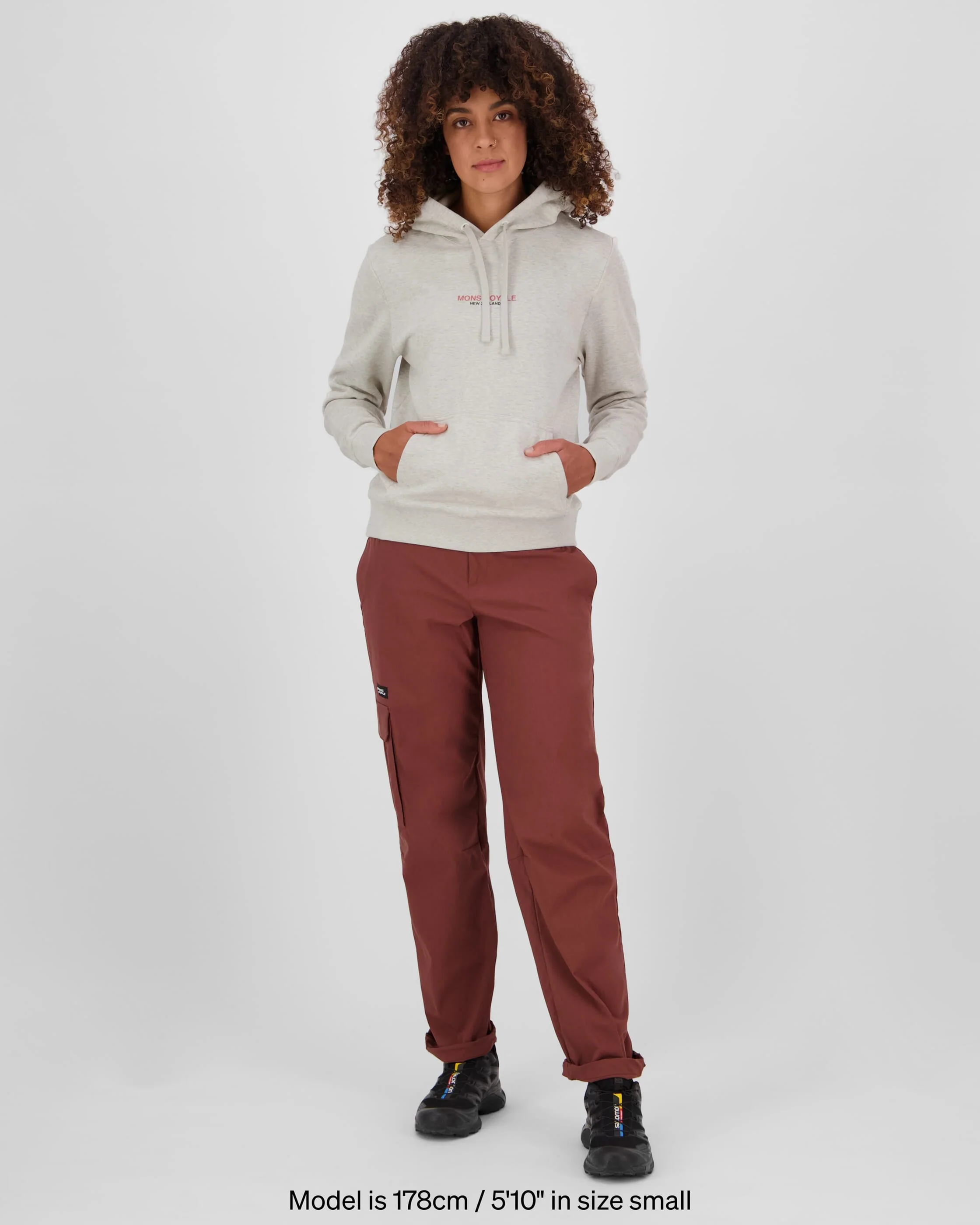 Inversion Merino Hoodie - Light Grey Heather | Women's Hoodie - Image 4