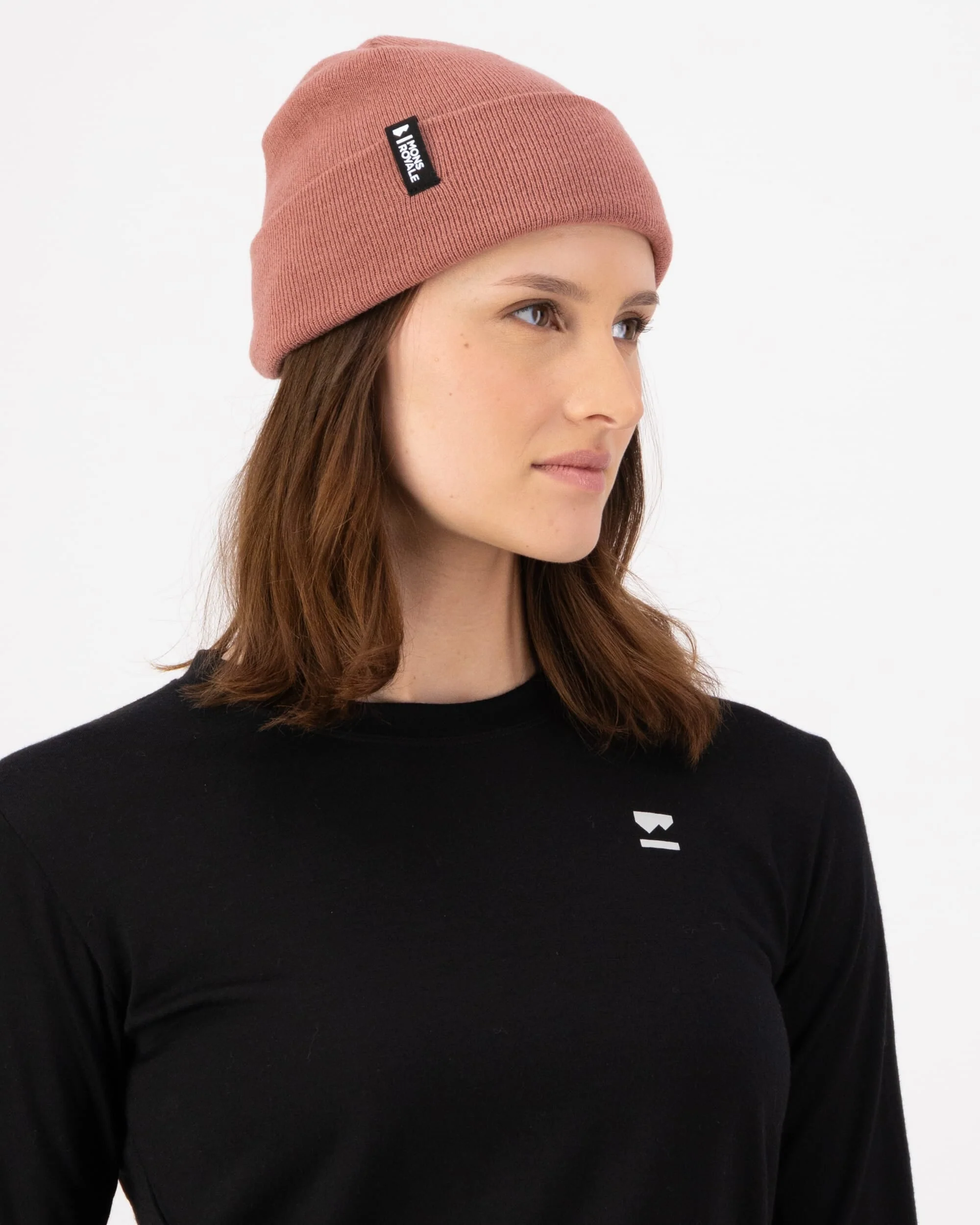 McCloud Merino Beanie - Canyon Rose | Unisex Beanie - Image 3