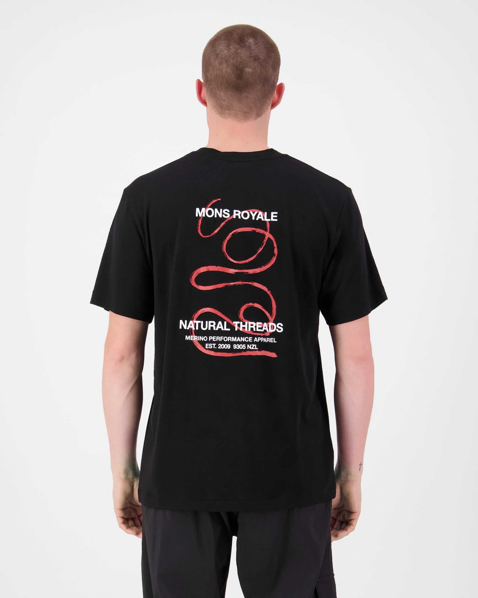 MP Heavyweight Merino T-Shirt - Black | Men's T-Shirt - Image 2