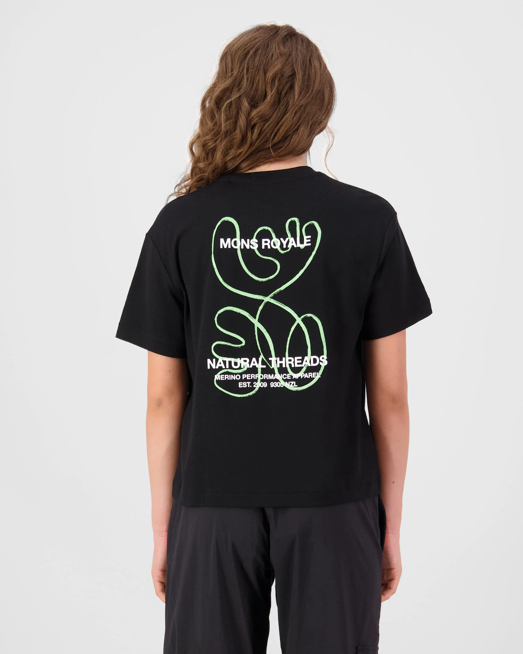 MP Heavyweight Merino T-Shirt - Black | Women's T-Shirt - Image 2