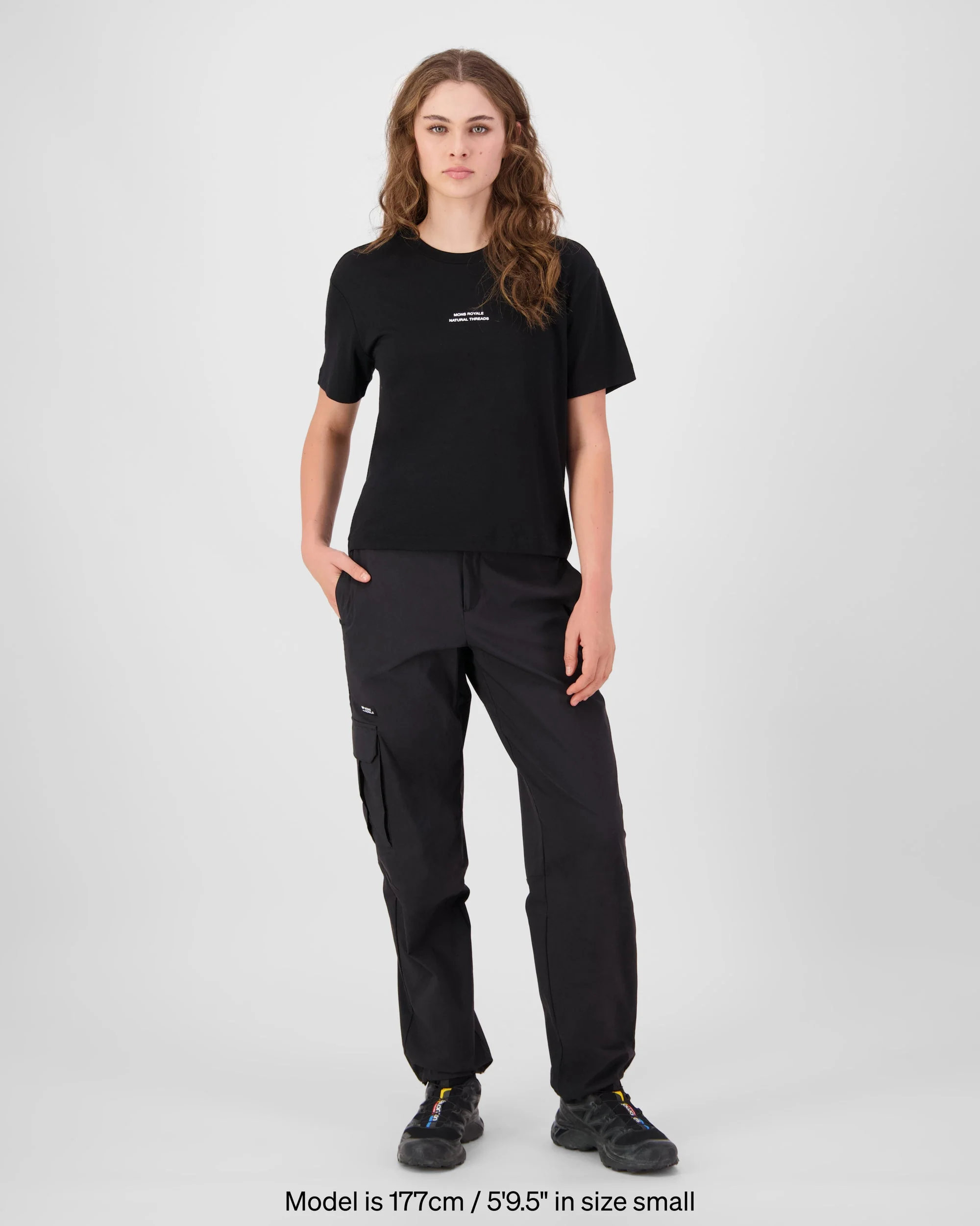 MP Heavyweight Merino T-Shirt - Black | Women's T-Shirt - Image 3
