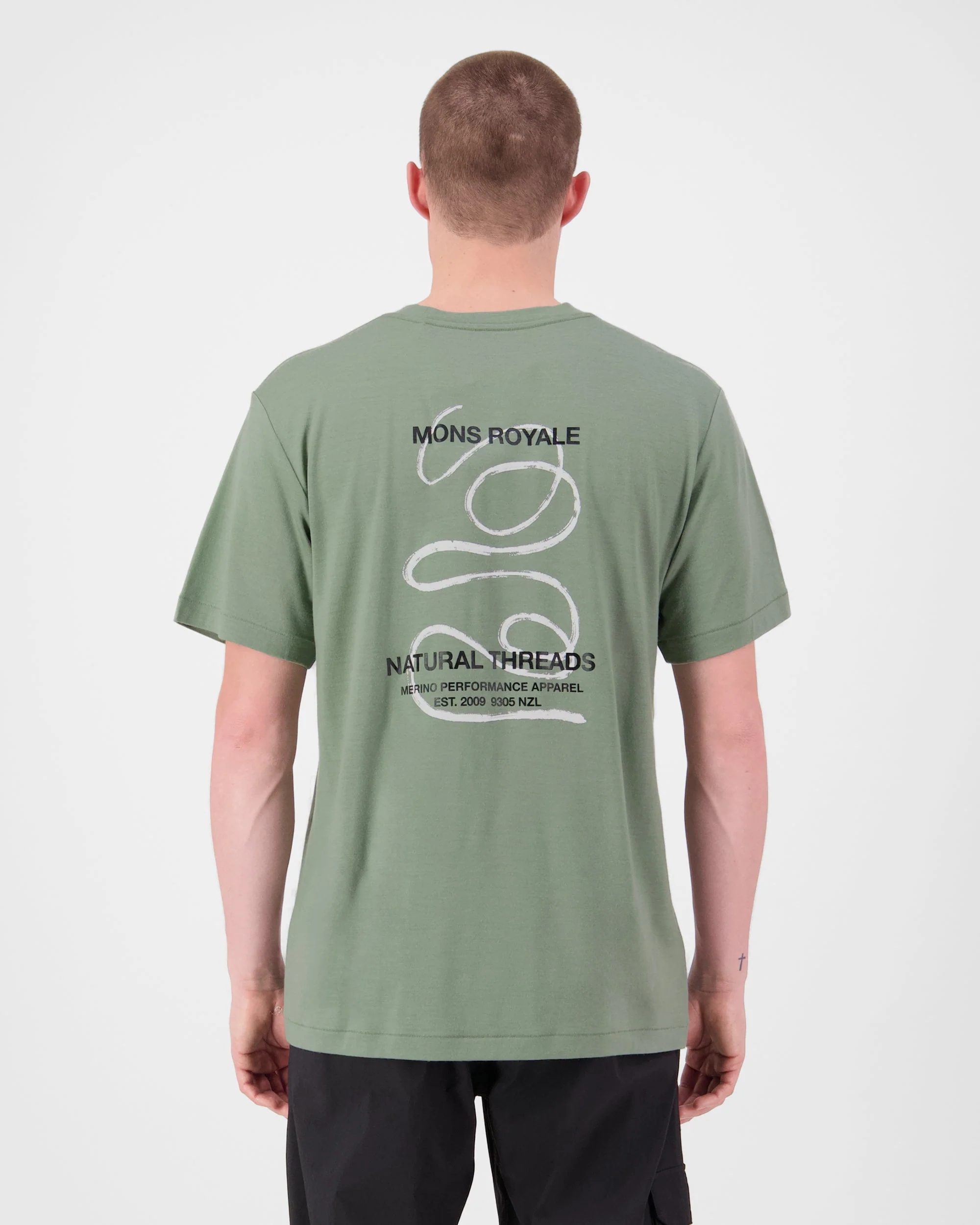 MP Heavyweight Merino T-Shirt - Willow | Men's T-Shirt - Image 2