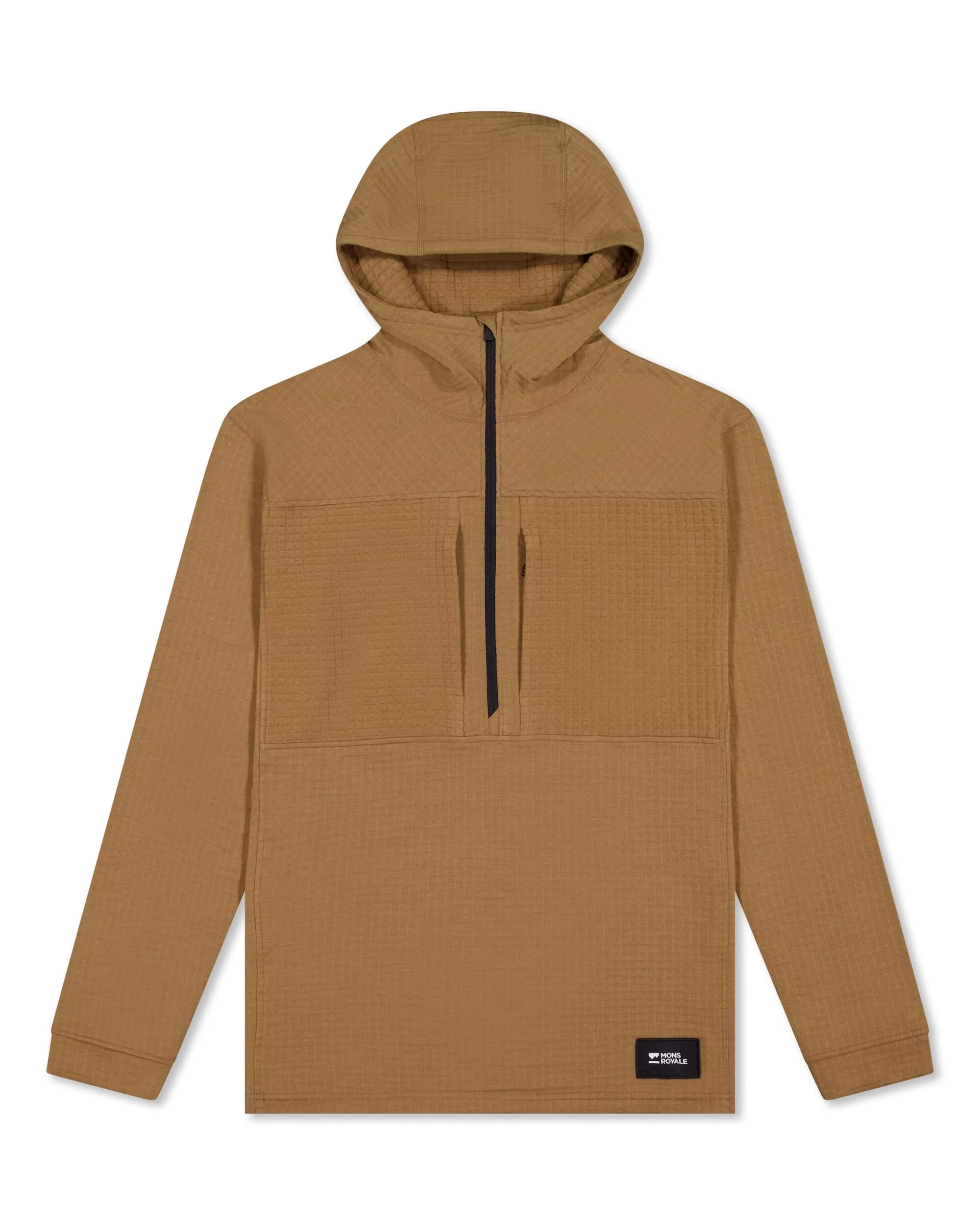Offgrid Merino Fleece 1/2 Zip Long Sleeve - Toffee | Men's Mid Layer - Image 5