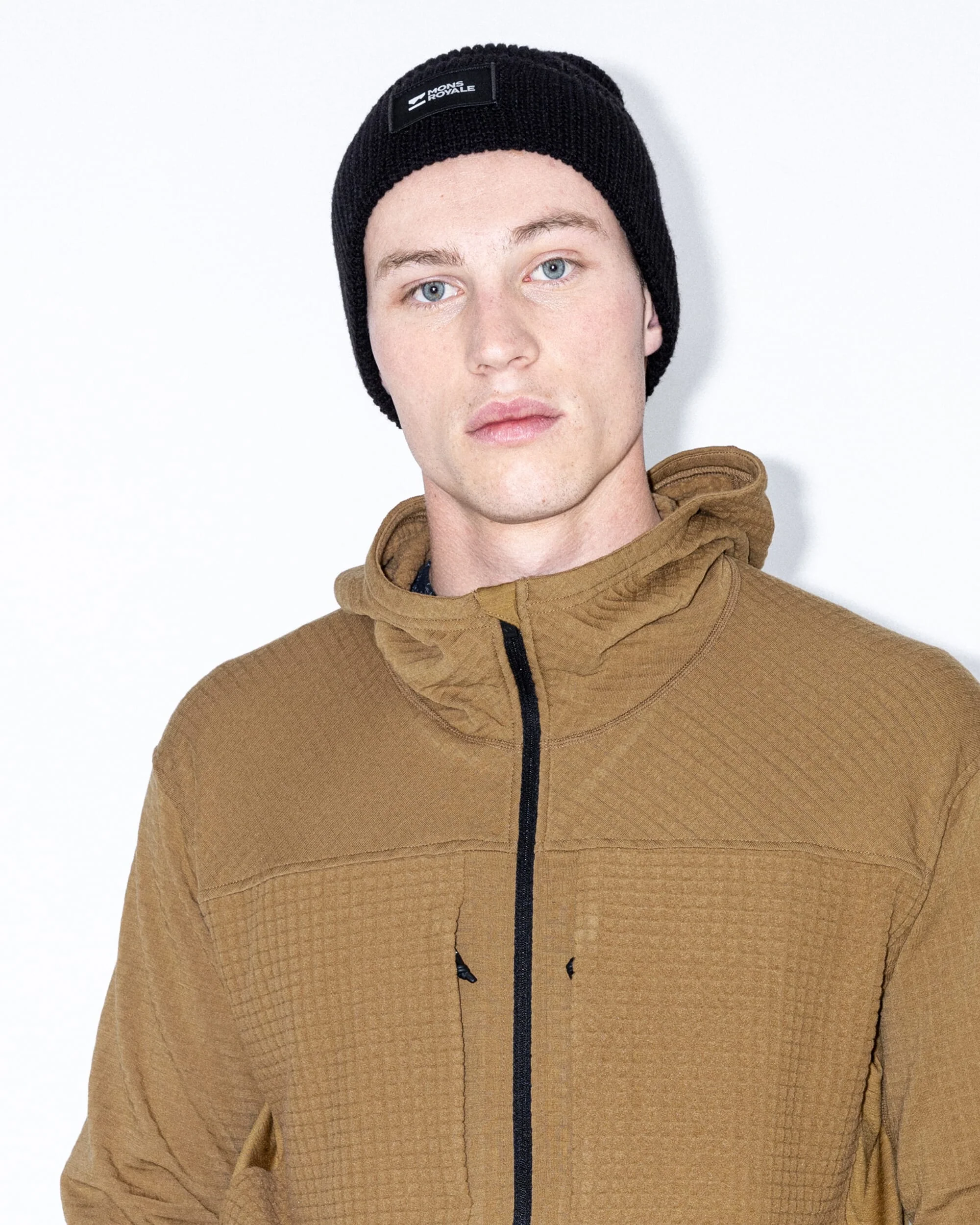 Offgrid Merino Fleece 1/2 Zip Long Sleeve - Toffee | Men's Mid Layer - Image 7
