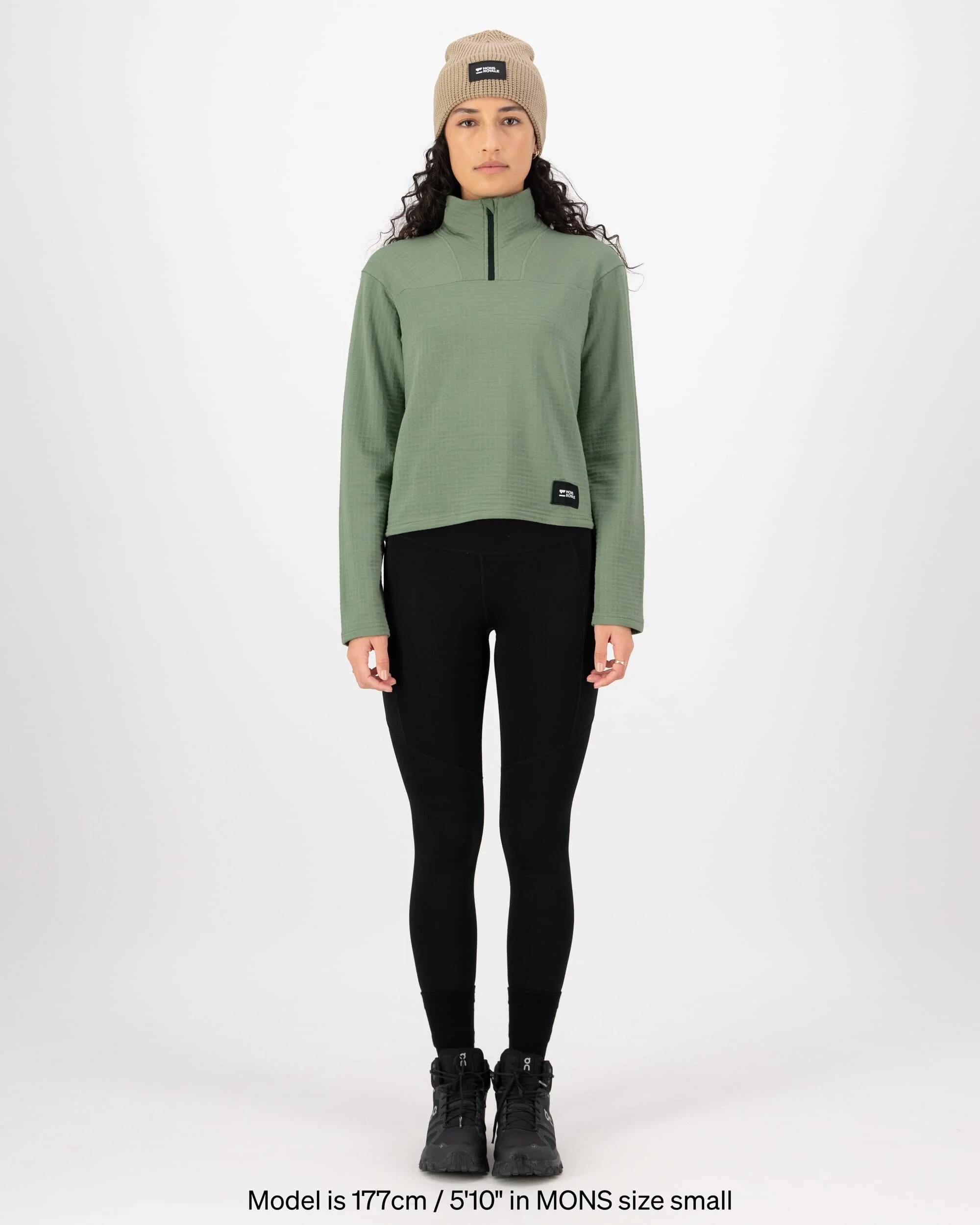 Offgrid Merino Fleece Long Sleeve - Willow | Women's Mid Layer - Image 5