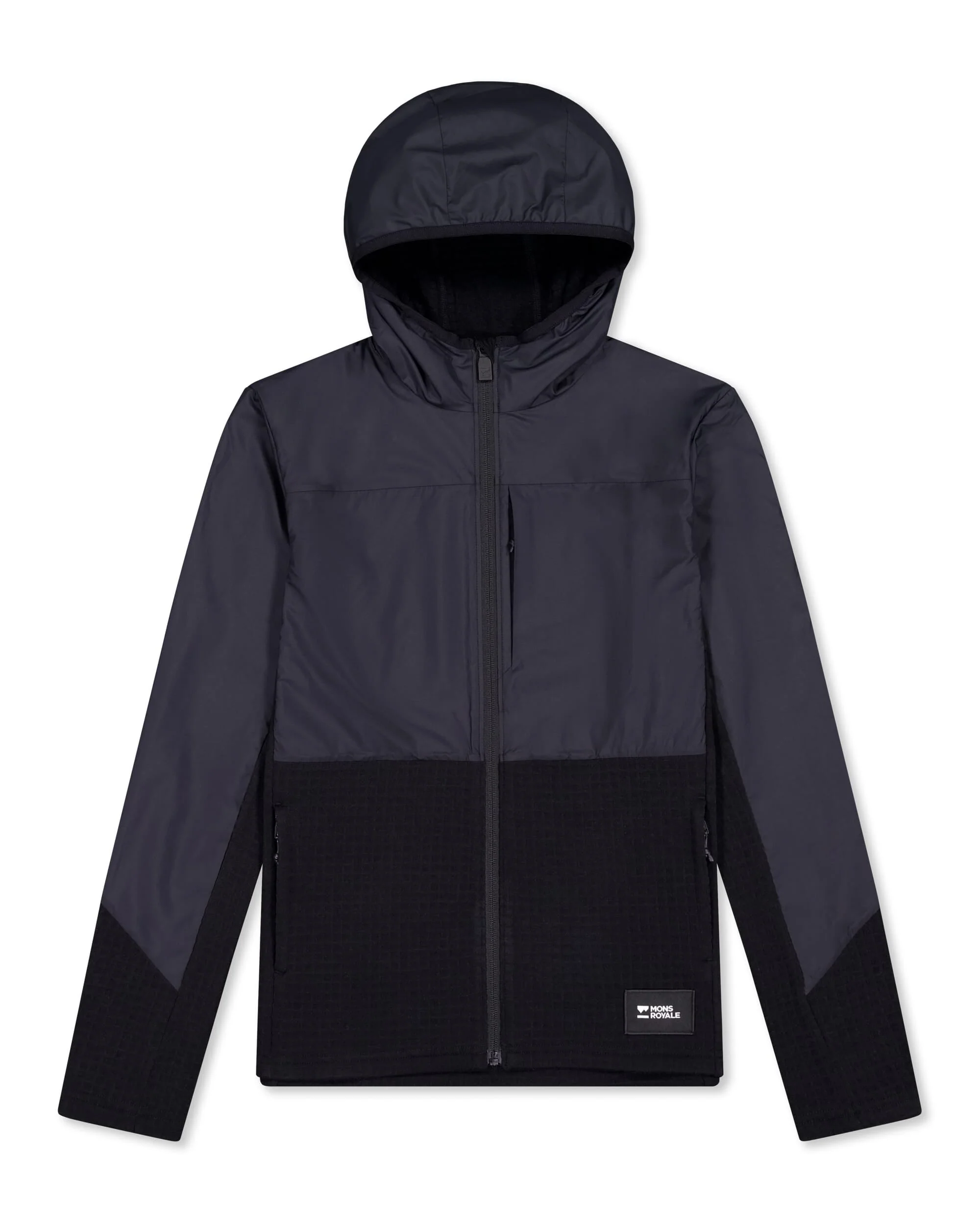 Offgrid Merino Fleece Wind Jacket - Black | Women's Mid Layer - Image 5