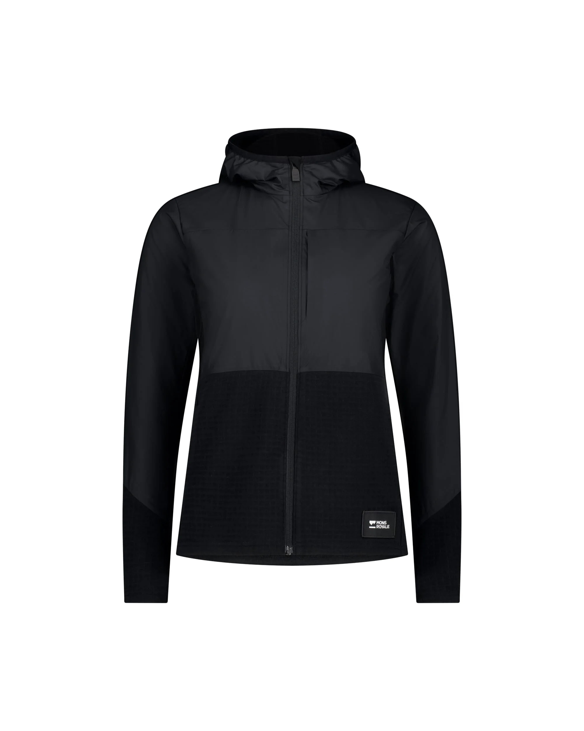 Offgrid Merino Fleece Wind Jacket - Black | Women's Mid Layer - Image 6