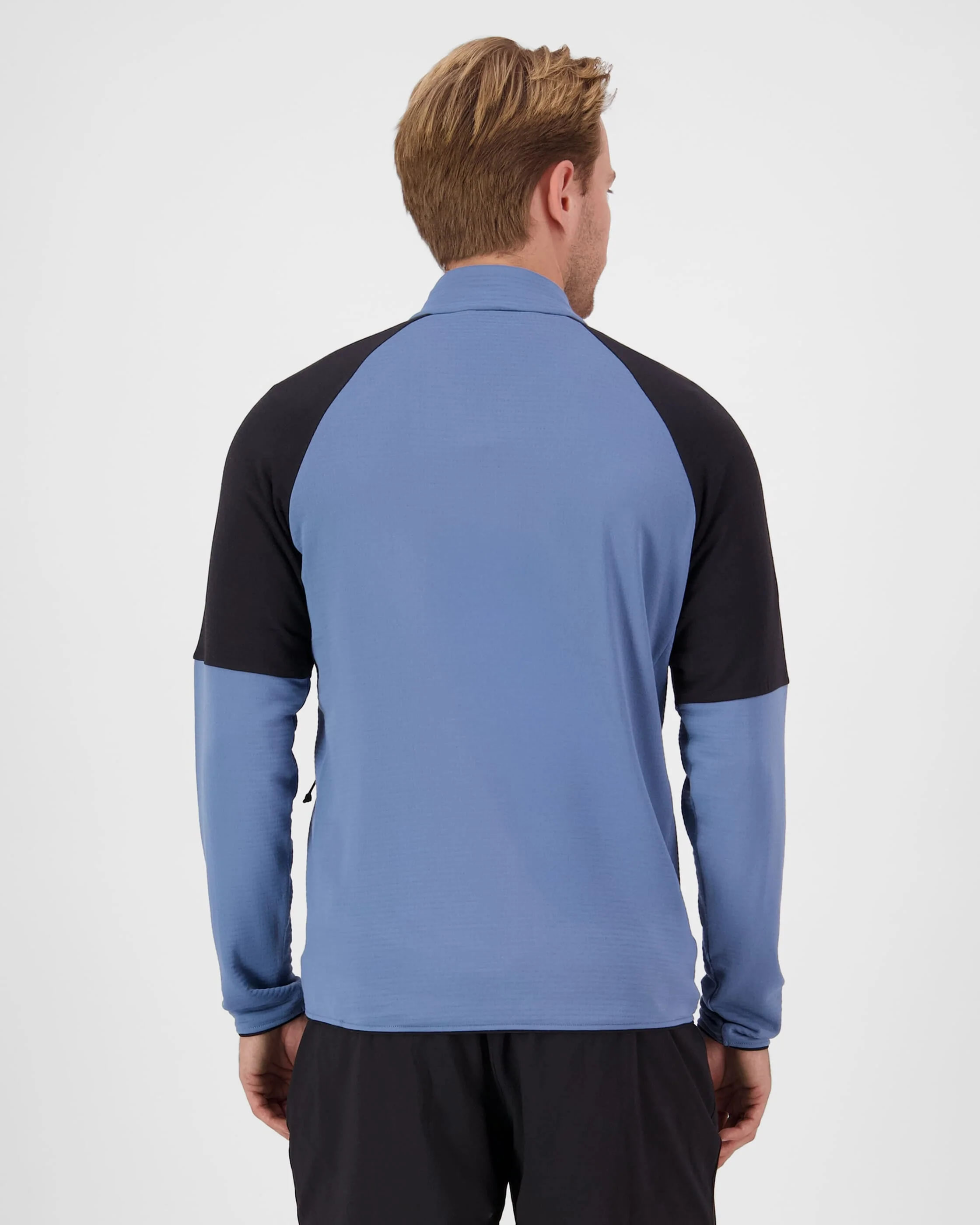 Quad Merino Fleece Jacket - Horizon Blue / Black | Men's Jacket - Image 2