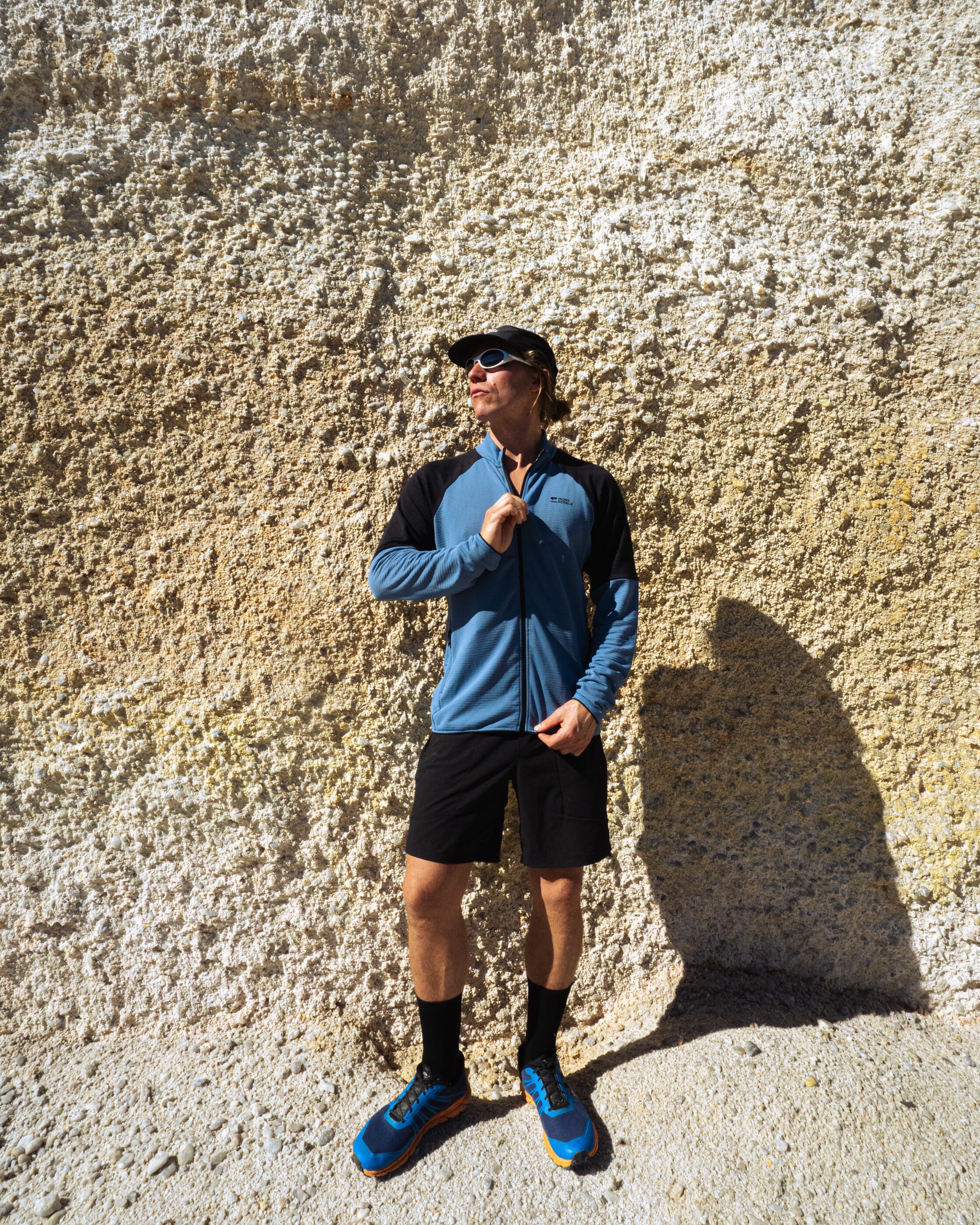 Quad Merino Fleece Jacket - Horizon Blue / Black | Men's Jacket - Image 6