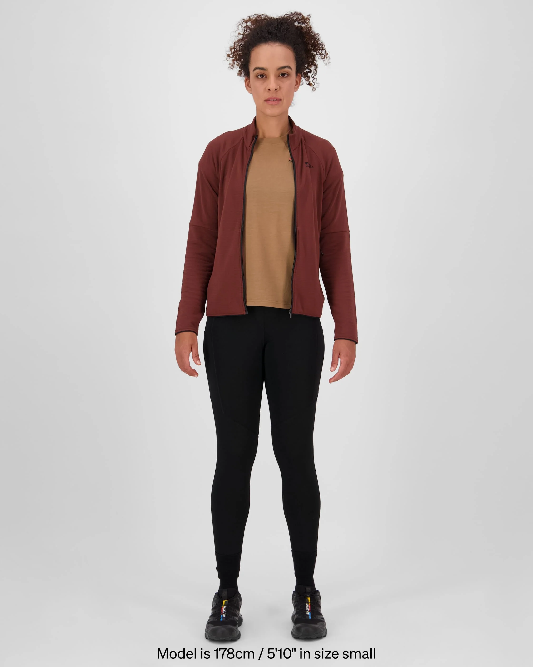 Quad Merino Fleece Jacket - Sable | Women's Jacket - Image 4