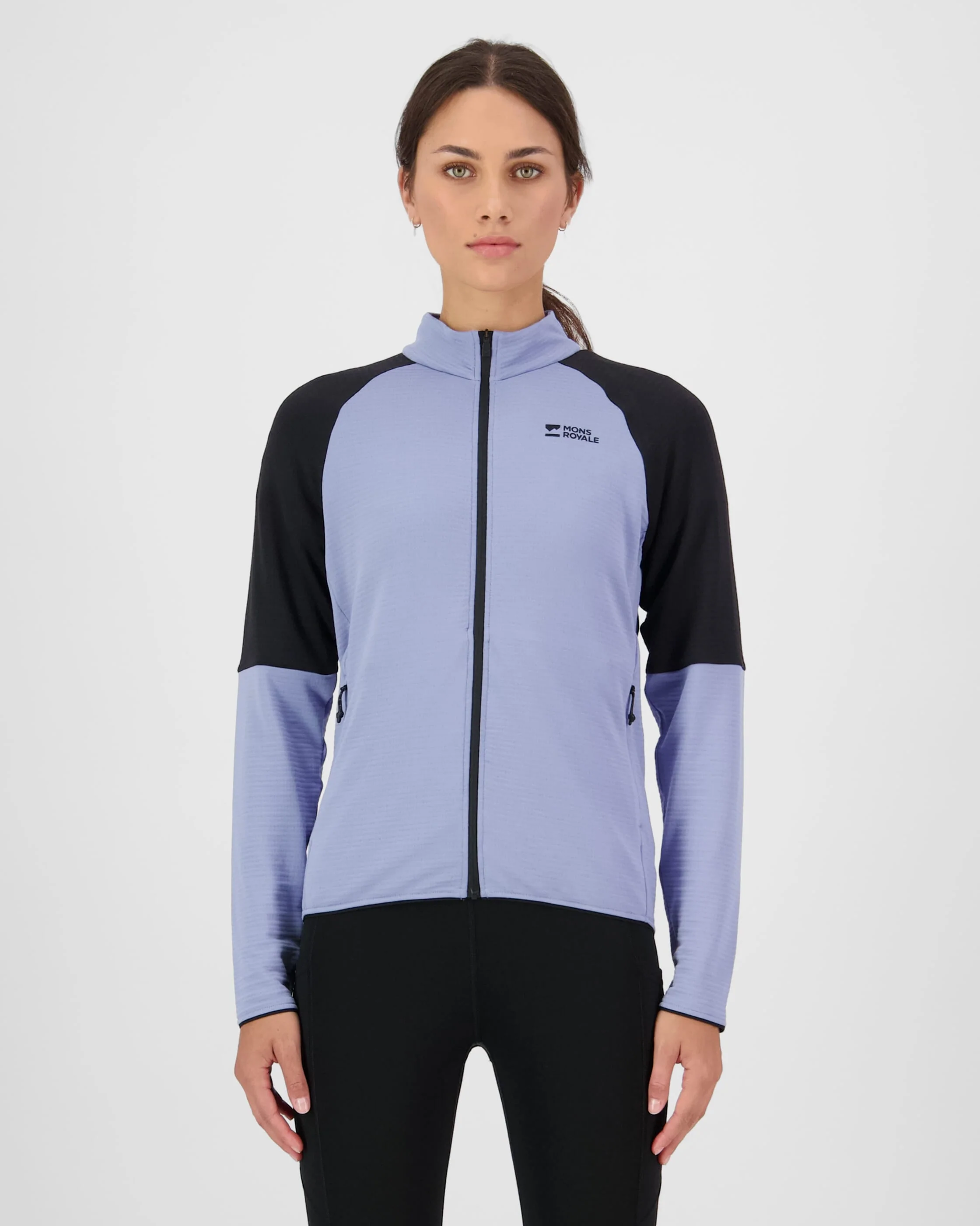 Quad Merino Fleece Jacket - Skyline / Black | Women's Jacket