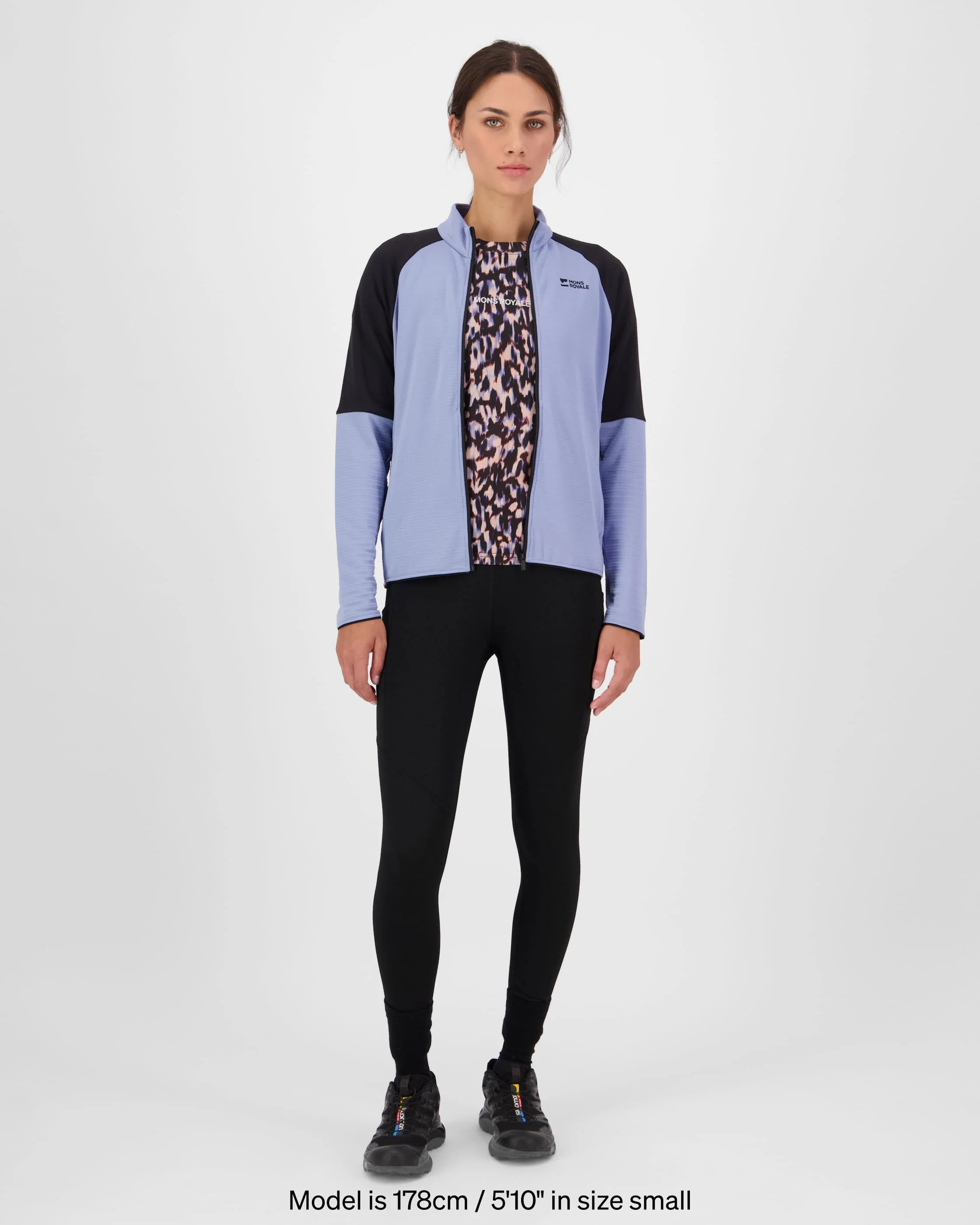 Quad Merino Fleece Jacket - Skyline / Black | Women's Jacket - Image 4
