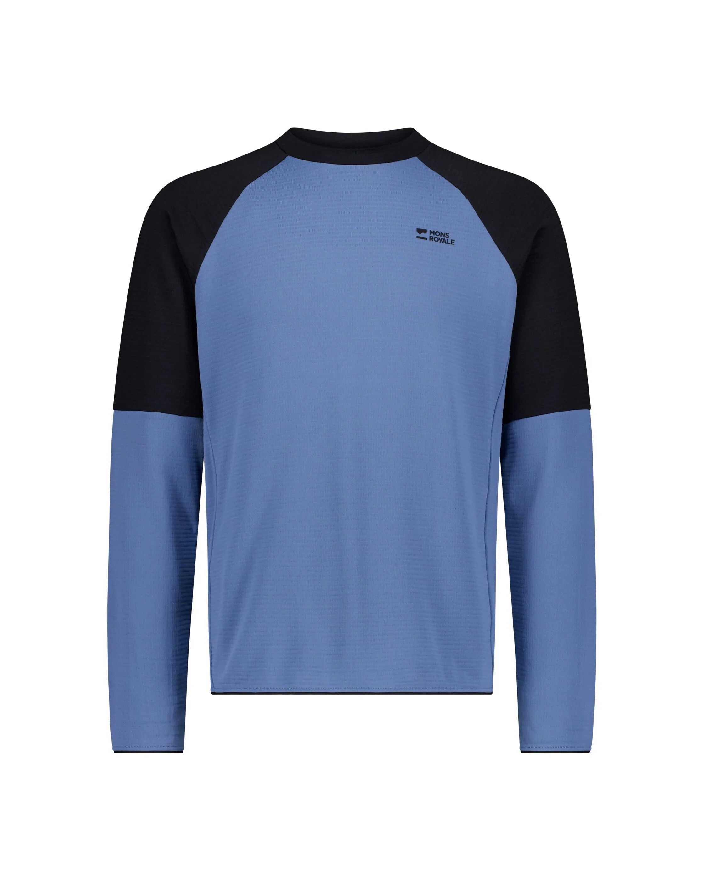 Quad Merino Fleece Pullover - Horizon Blue / Black | Men's Sweater - Image 5