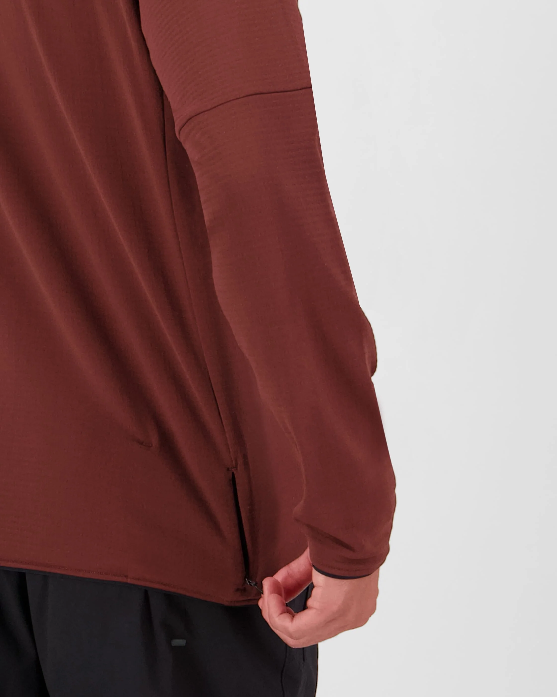 Quad Merino Fleece Pullover - Sable | Men's Sweater - Image 3