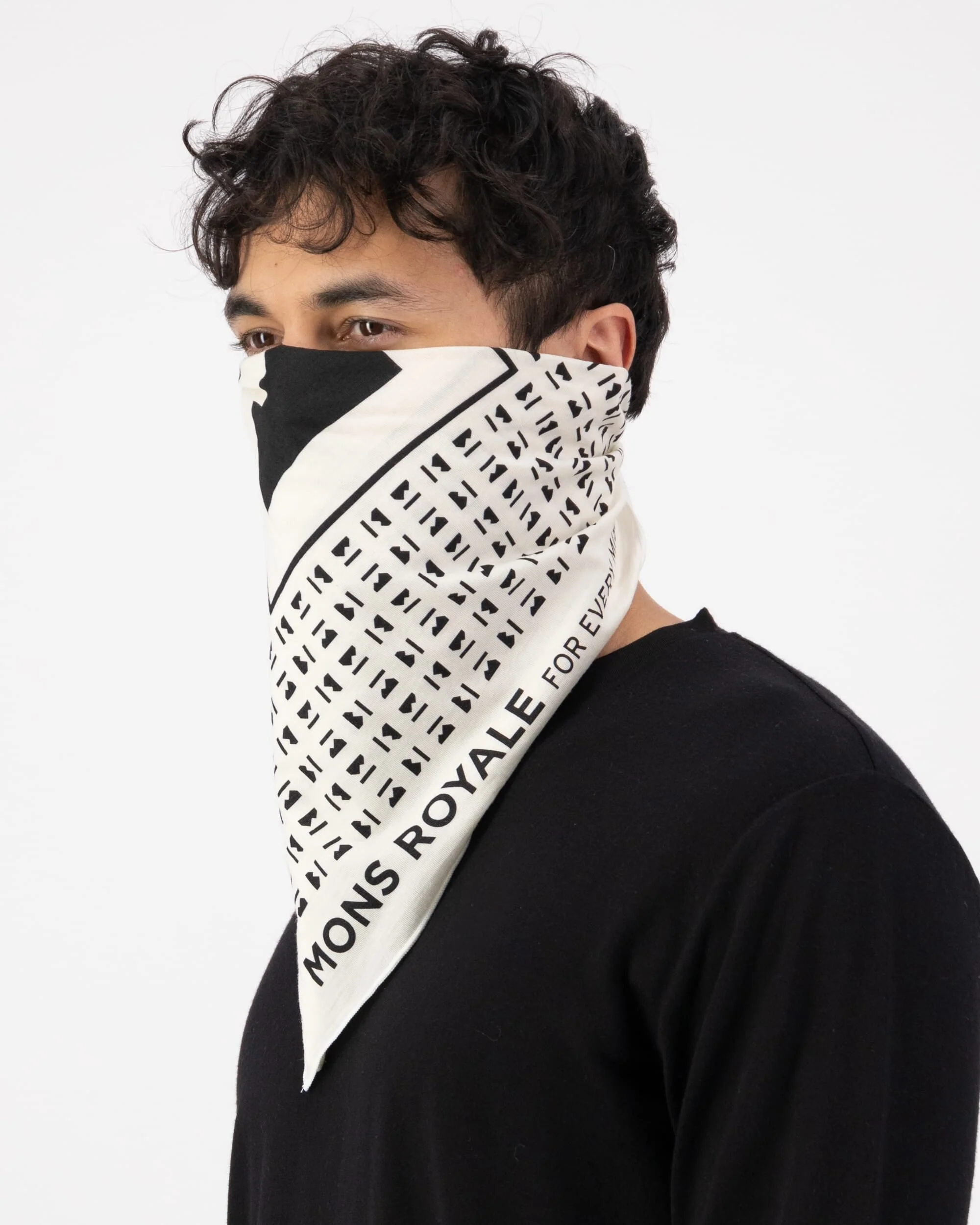 Renegade Merino Bike Bandana - Greige | Unisex Bandana - Image 3