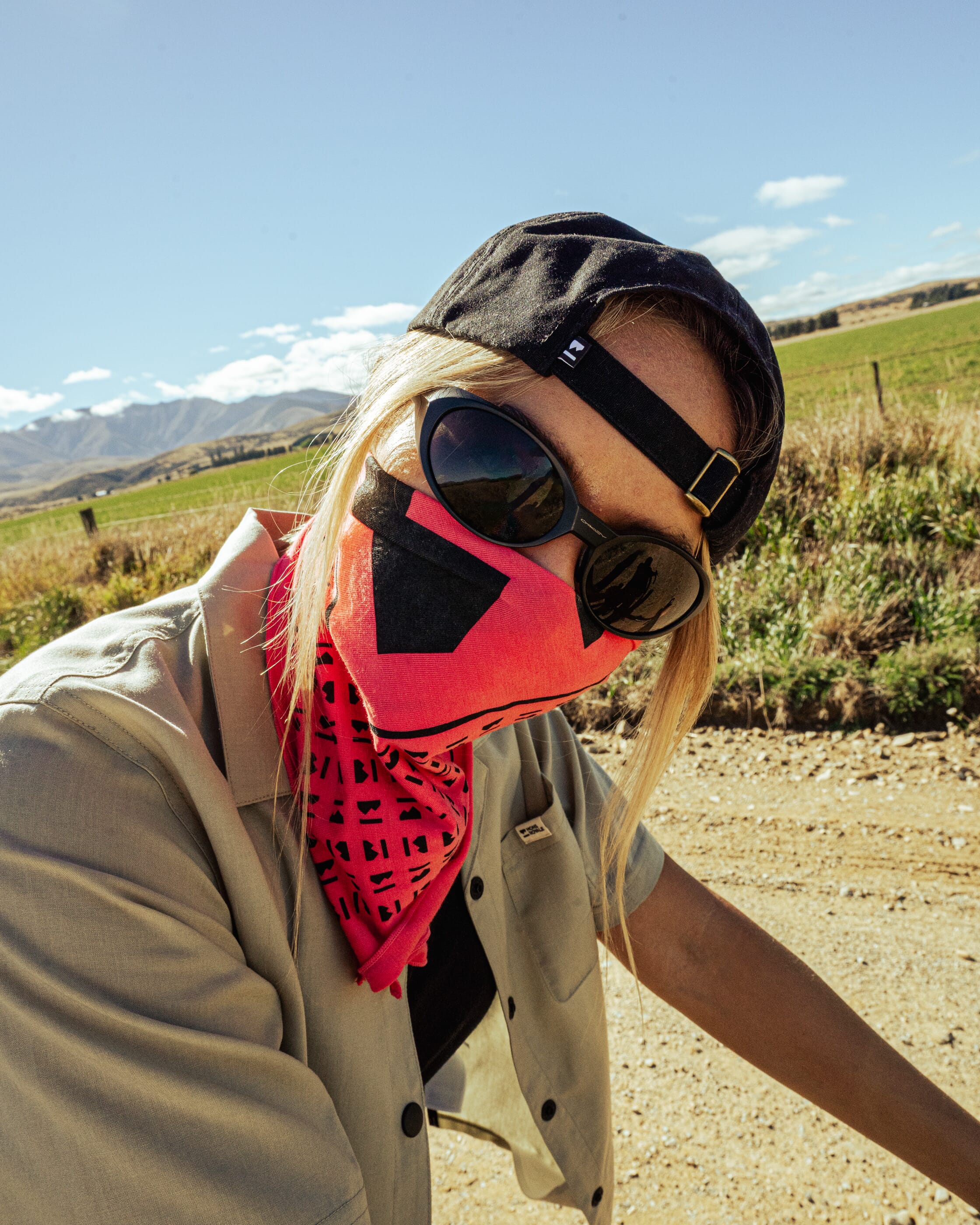 Renegade Merino Bike Bandana - Watermelon | Unisex Bandana - Image 3